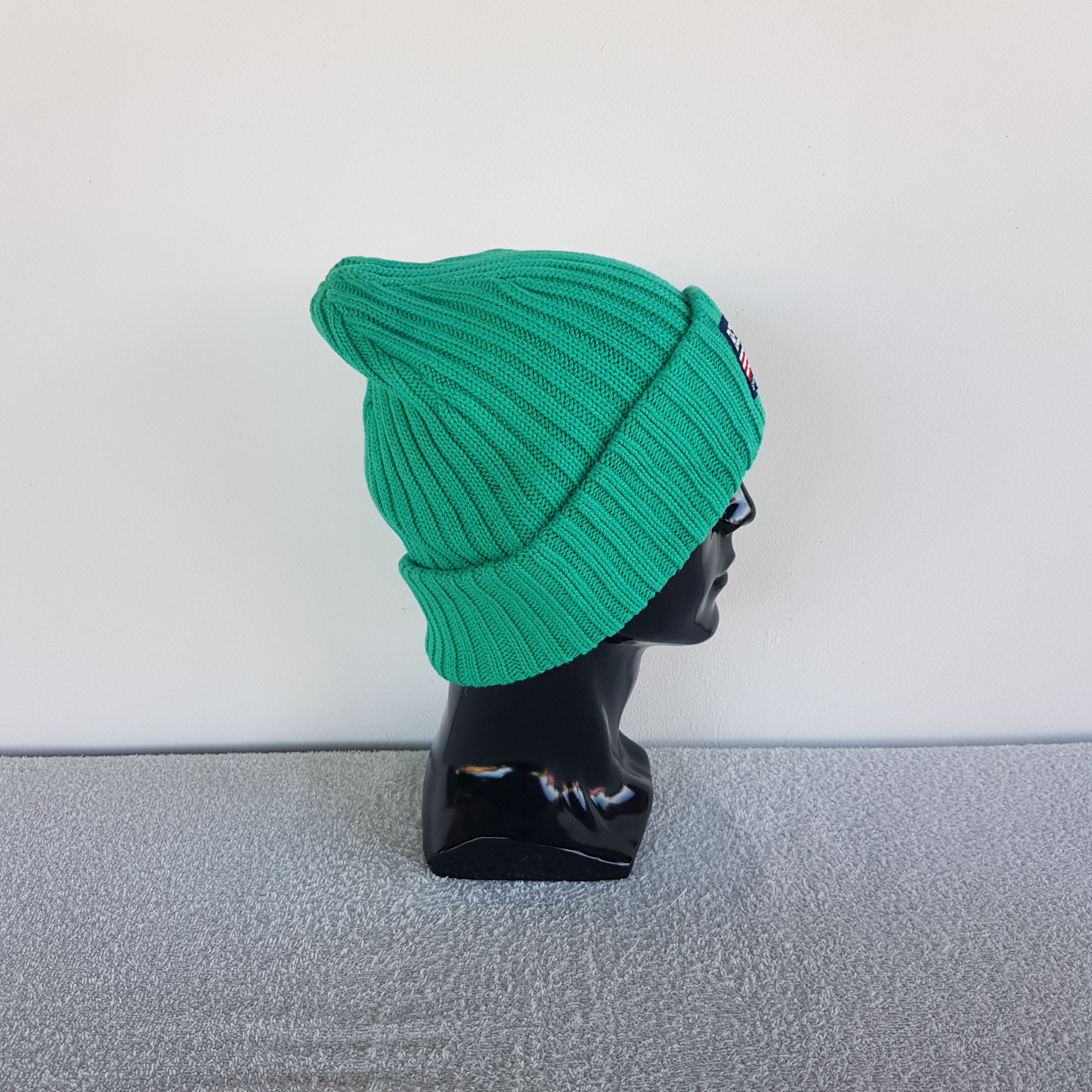 Ben Davis Vintage Ben Davis Beanie Ribbed Isle Knit Snow Caps Hats. Size ONE SIZE - 3 Thumbnail