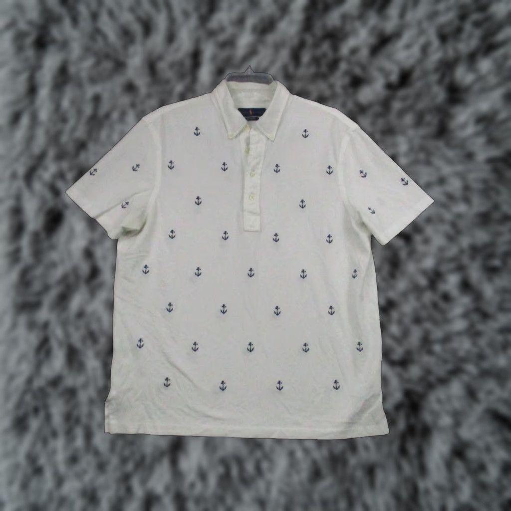 Ralph Lauren Ralph Lauren Shirt Large Nautical Print Mens Short Sleeve Polo Size US L / EU 52-54 / 3 - 1 Thumbnail
