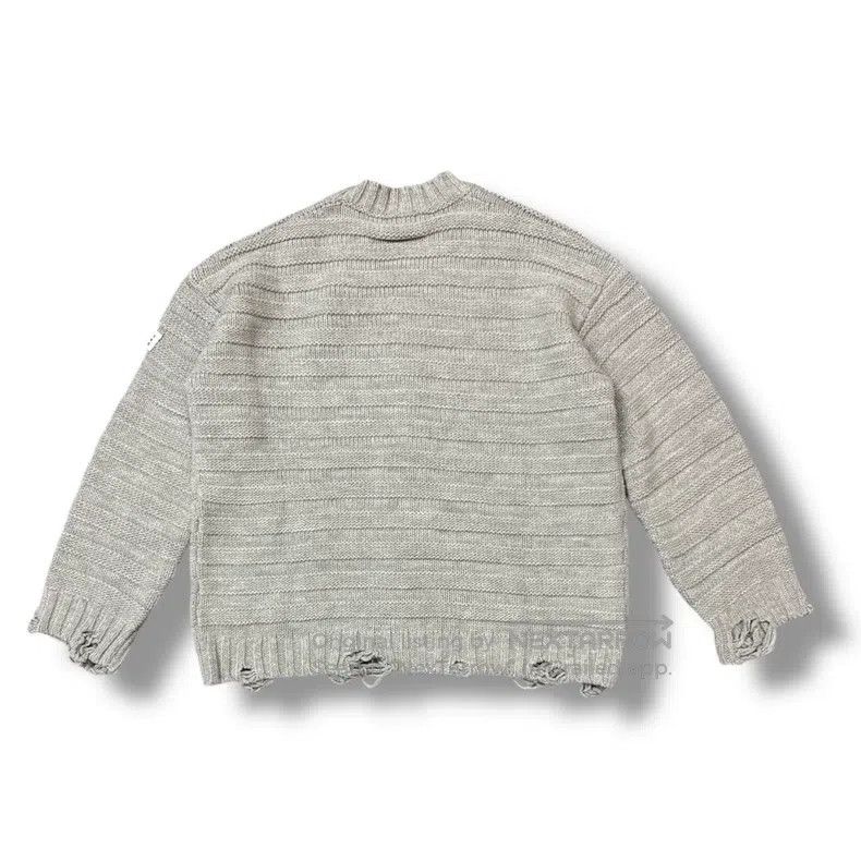 Maison Margiela Maison Margiela Woollen blend destroys knitted cardigan sw Size L / US 10 / IT 46 - 2 Thumbnail