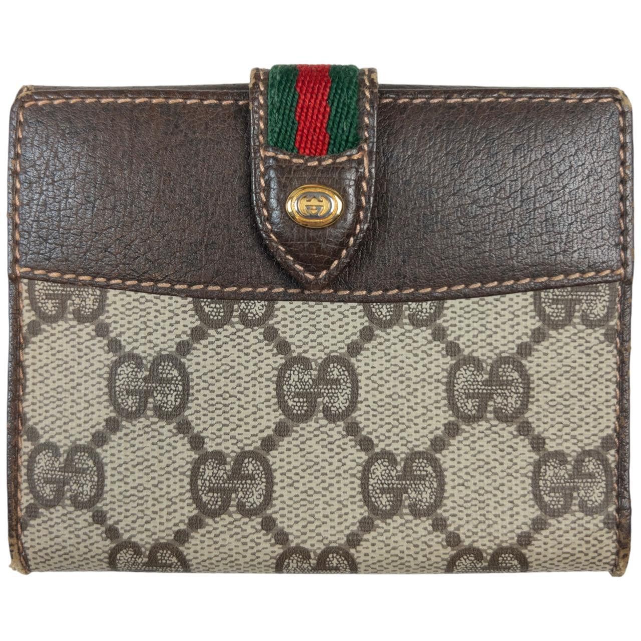 Gucci Vintage Gucci Monogram Wallet Size ONE SIZE - 1 Thumbnail