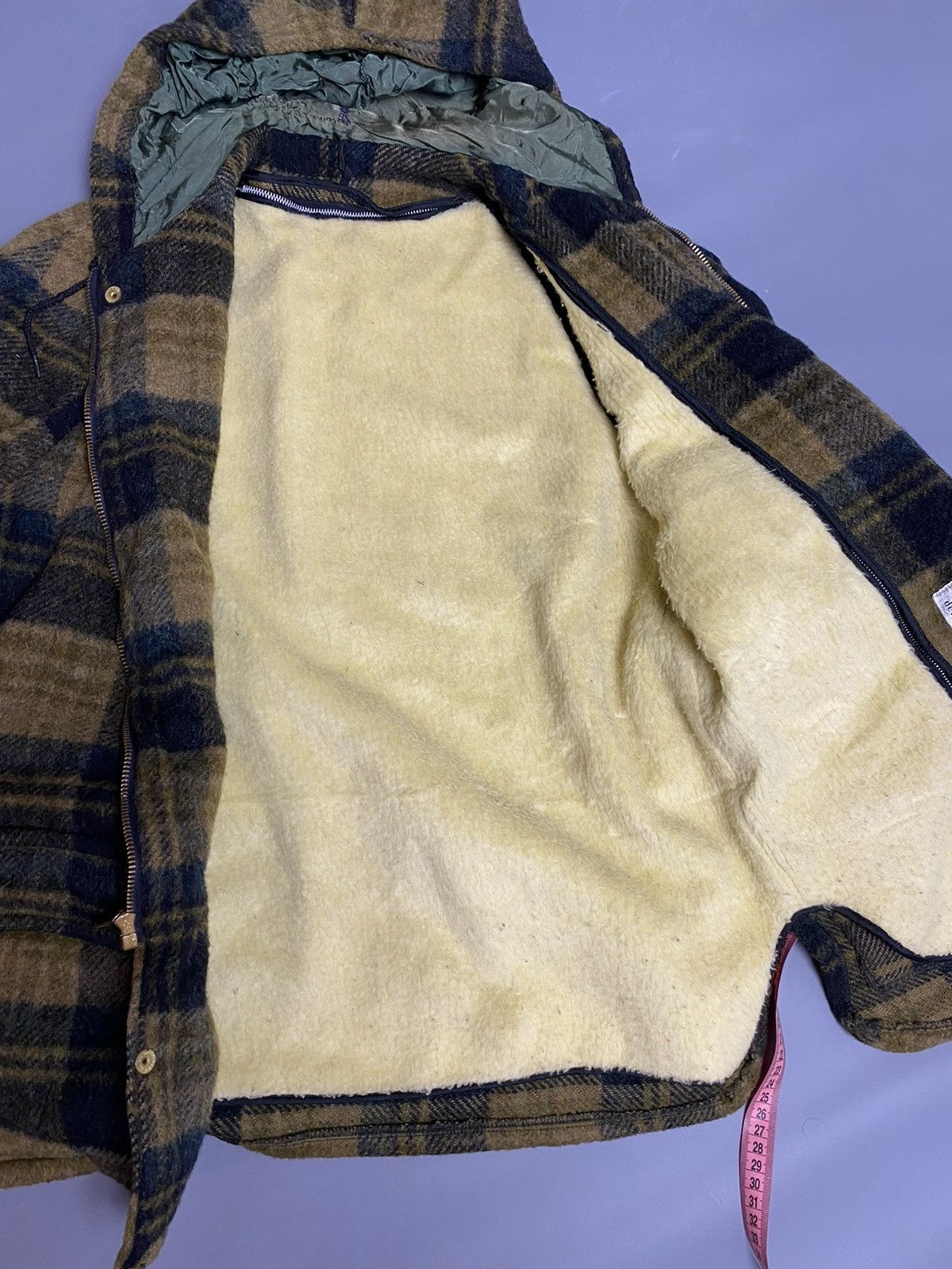 William Barry VTG 70s William Barry Flannel Plaid Jacket Hooded Sz M USA Size US M / EU 48-50 / 2 - 15 Thumbnail