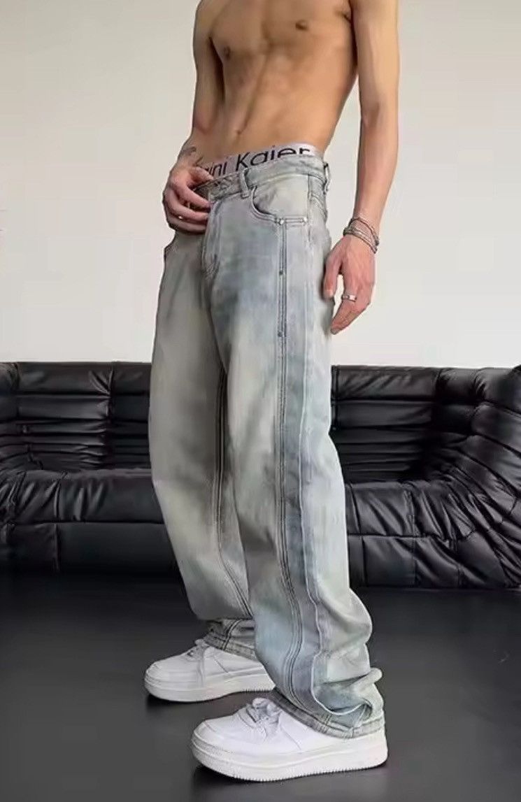 Vintage Straight Leg washed jeans Size US 34 / EU 50 - 7 Thumbnail