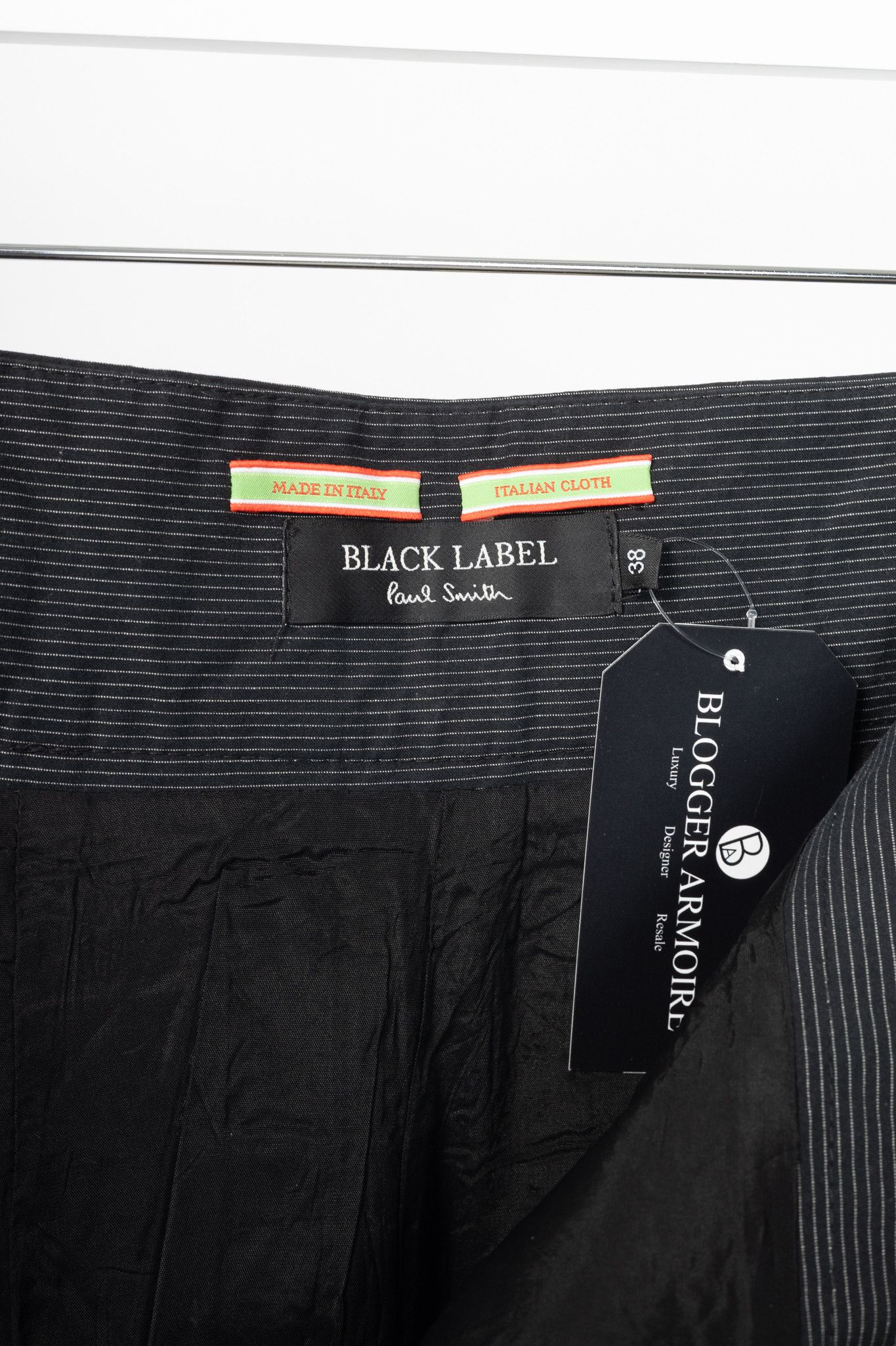 Paul Smith Paul Smith Black Label Charcoal Pinstripe Pencil Skirt Size 26" / US 2 / IT 38 - 8 Thumbnail