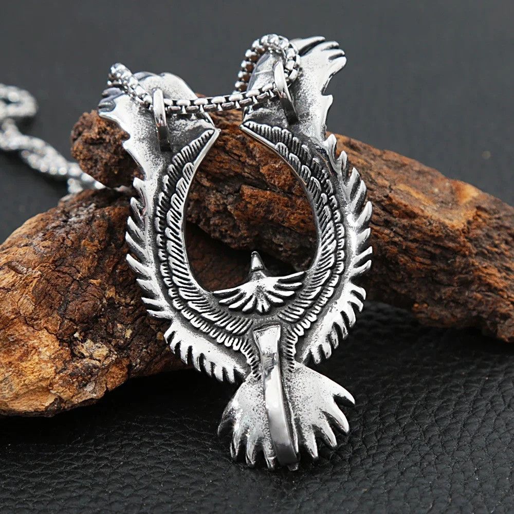 Other Vintage Stainless Steel Eagle Pendant Necklace Size ONE SIZE - 4 Thumbnail