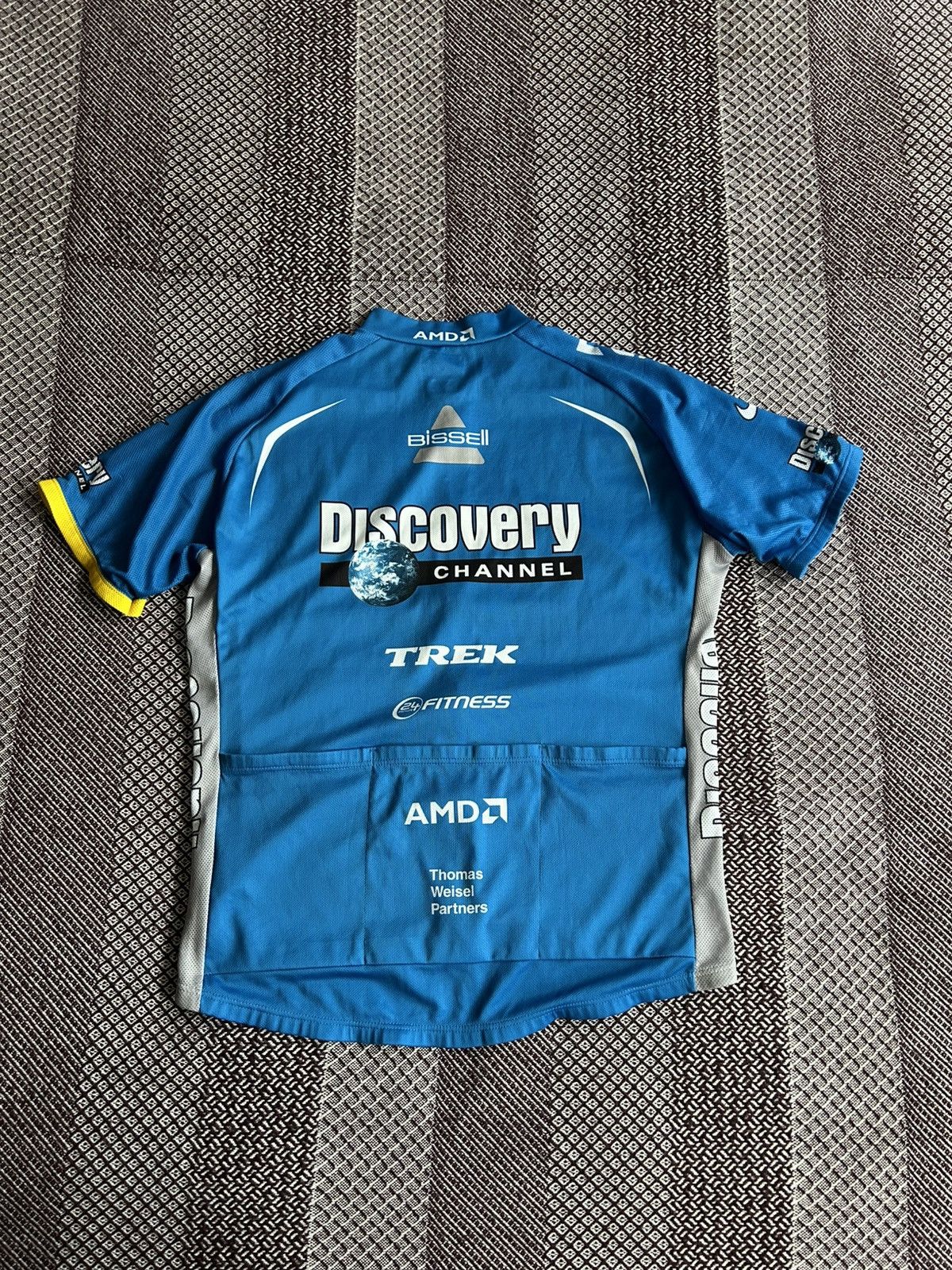 Nike Vintage Nike Discovery Channel Cycling Jersey Mens Size XL Size US XL / EU 56 / 4 - 12 Thumbnail