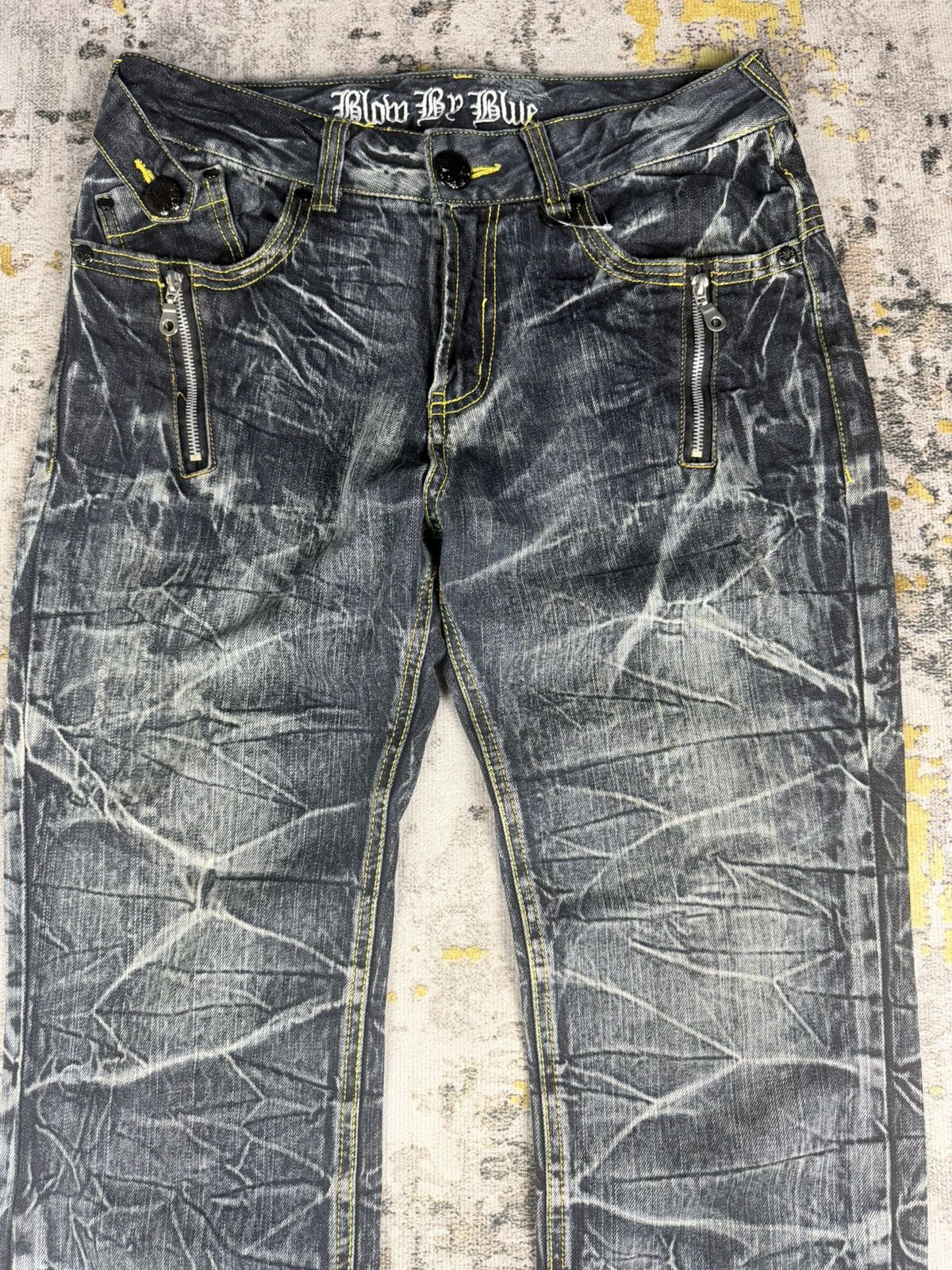 semanticdesign Rare Blow By Blue Insane Clawmark Mudwash Jeans Size US 32 / EU 48 - 3 Thumbnail
