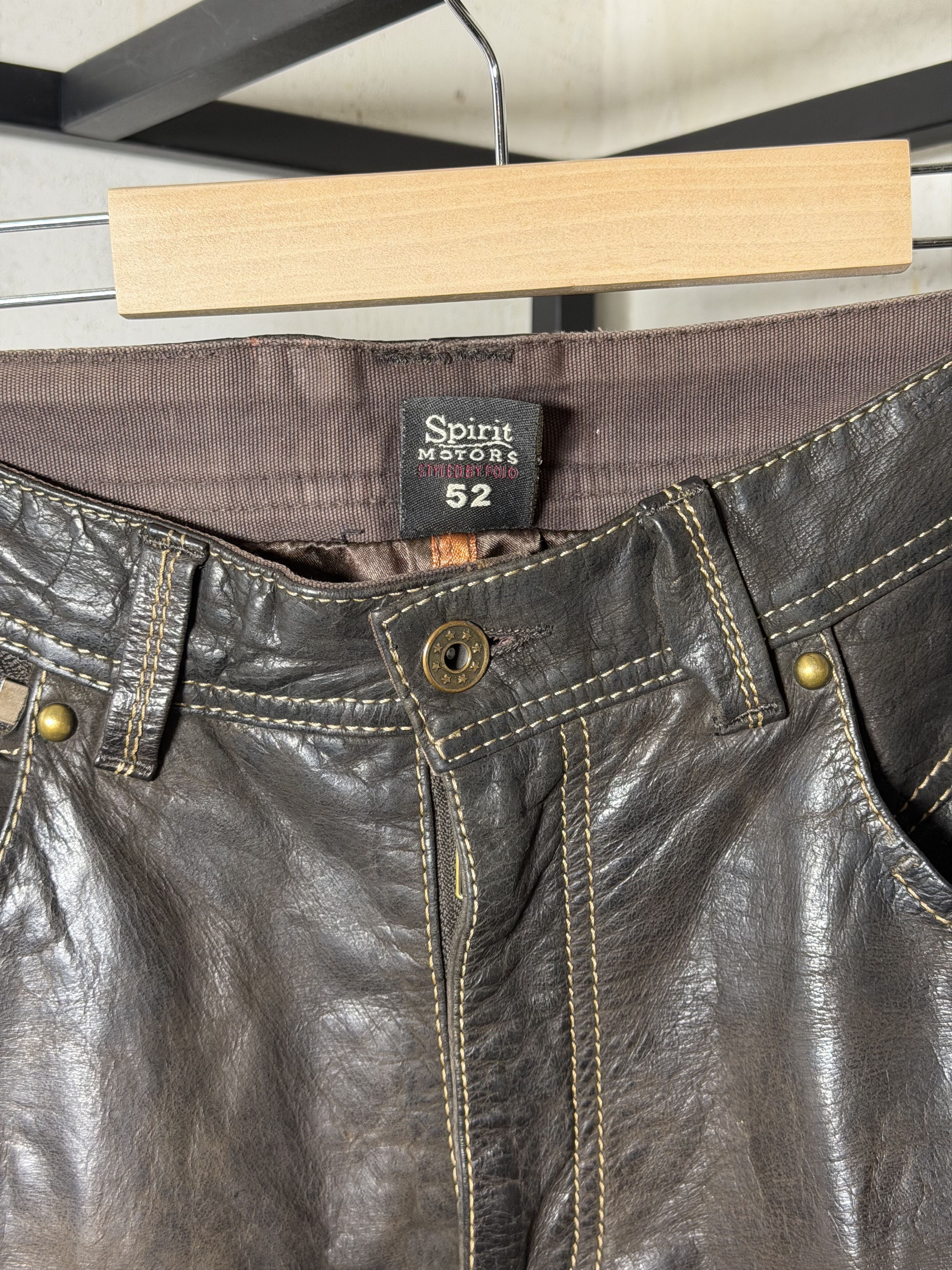Genuine Leather Spirit Motors Genuine Leather Pants Size 52 Size US 36 / EU 52 - 3 Thumbnail