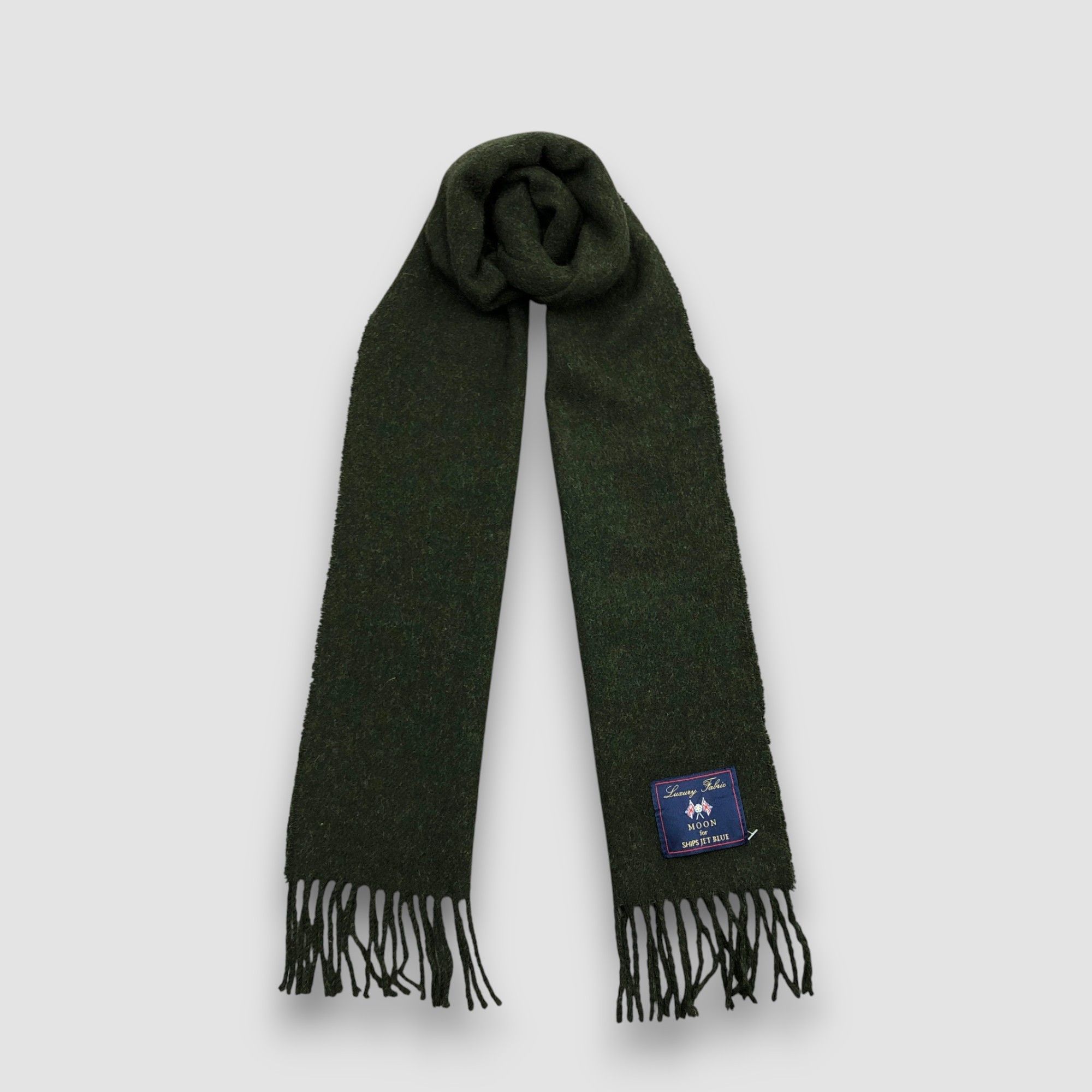 SHIPS Vintage Y2K Ships Scarf Muffler Wool Fringe Winter Scarves Size ONE SIZE - 1 Thumbnail
