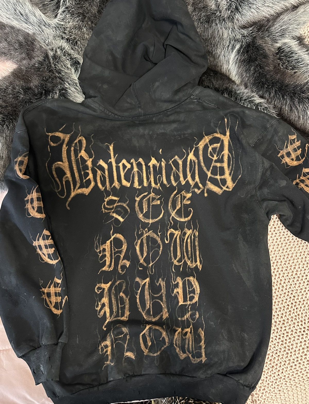 Balenciaga Balenciaga 24’ heavy metal SanScript zip up Size US XS / EU 42 / 0 - 5 Thumbnail