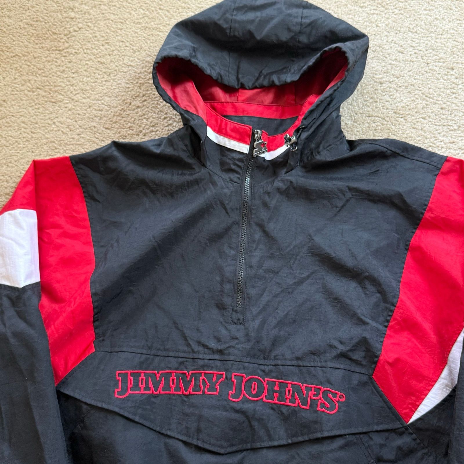 Starter Vintage Jimmy John’s Starter 1/4 Zip Pull over XL Size US XL / EU 56 / 4 - 3 Thumbnail