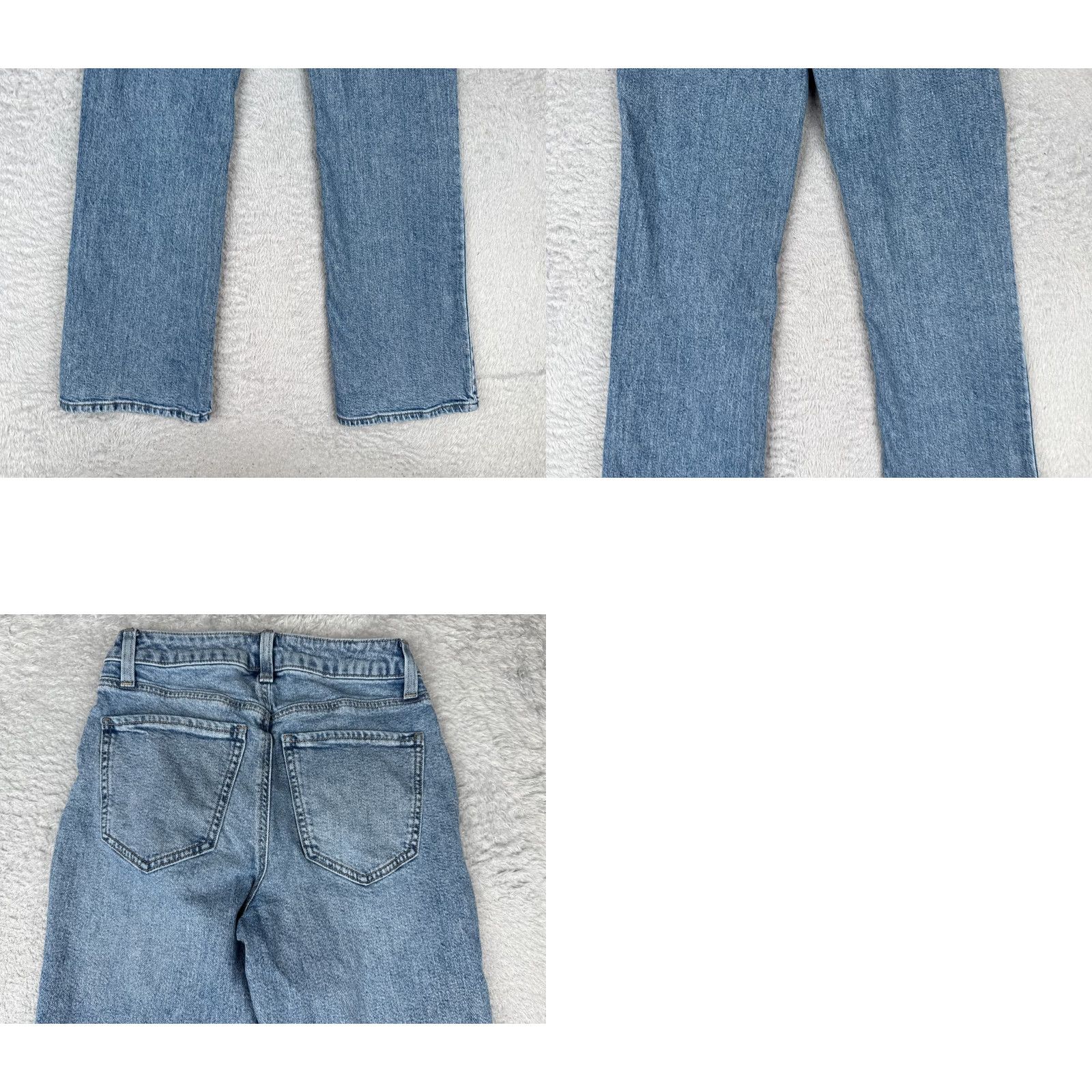 Vintage SO Jeans Juniors Blue Denim High Rise Bootcut 24x31 Distressed Stretch 90s Cowboy Southwestern 5-Pocket Womens Jeans Size 25" / US 0 / IT 36 - 10 Thumbnail