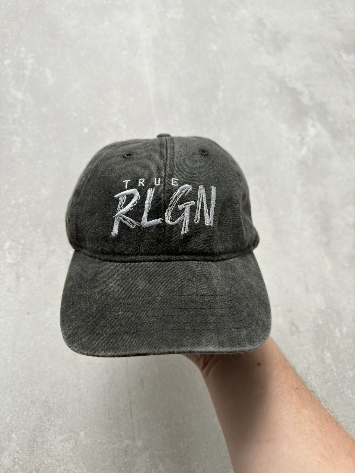 Japanese Brand × True Religion True Religion Garment Dyed Gray Denim Cap Hats Size ONE SIZE - 5 Thumbnail