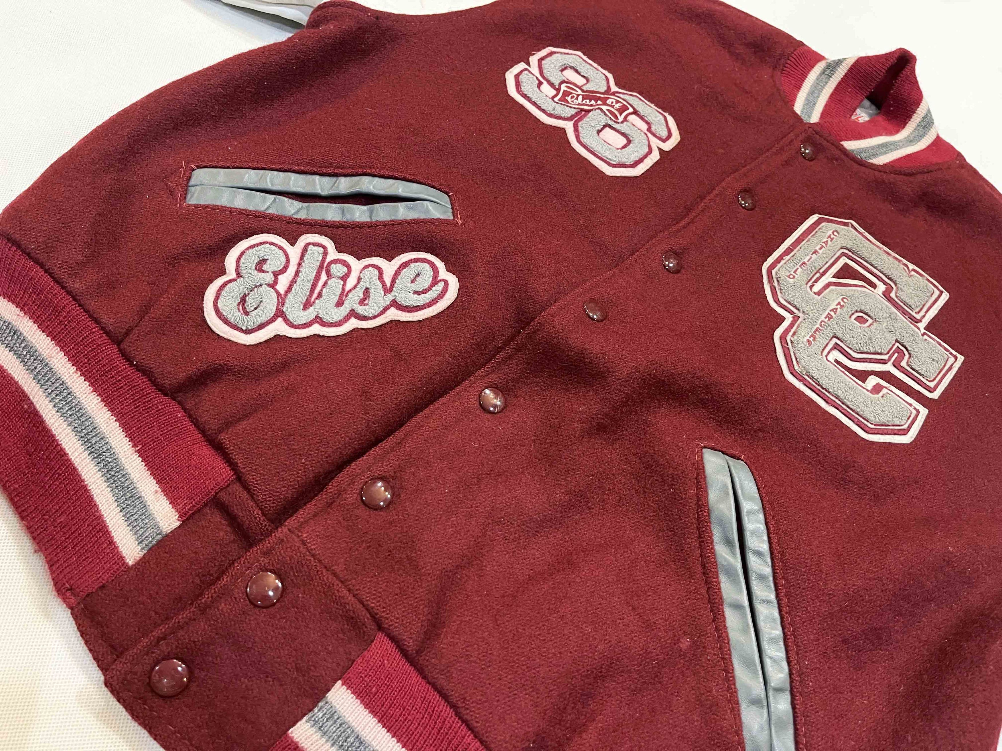 Vintage Vintage Ripon School Leather Letterman Varsity Jacket Size US M / EU 48-50 / 2 - 7 Thumbnail