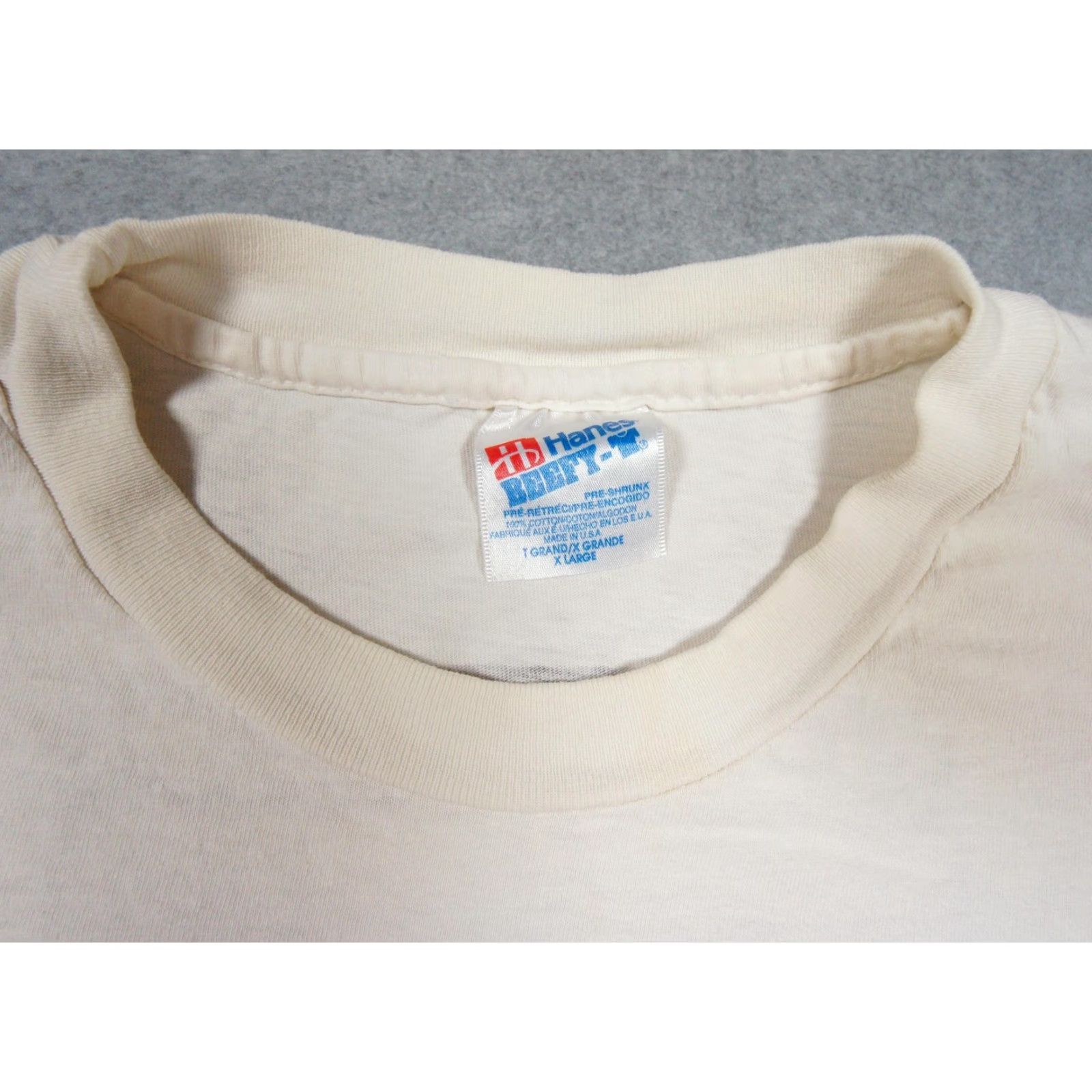 Hanes VINTAGE TurboTax Shirt Hanes T-Shirt Mens XL White 90s Graphic Print Promo Crew Neck Mens Size US XL / EU 56 / 4 - 6 Thumbnail