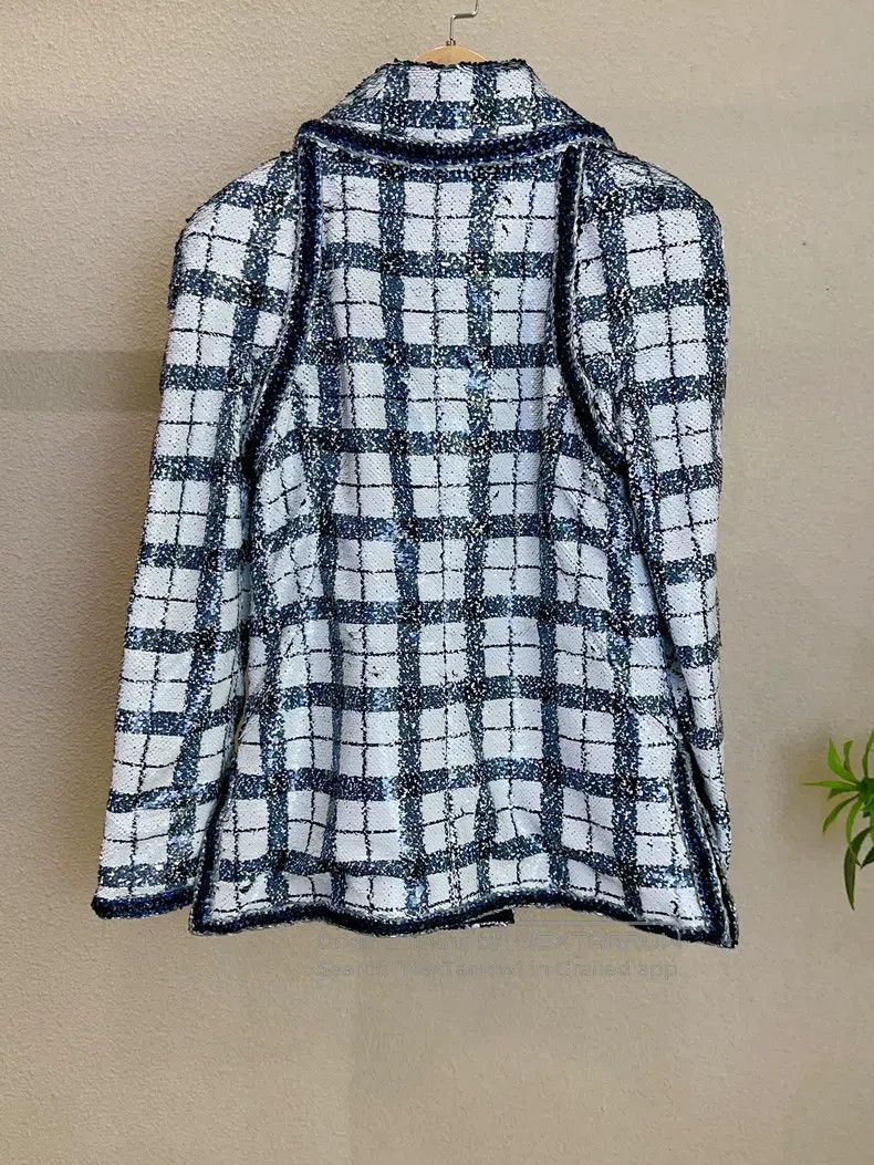 Chanel Chanel Popular black and white sequin jacket at the Lafaye Size S / US 4 / IT 40 - 2 Thumbnail