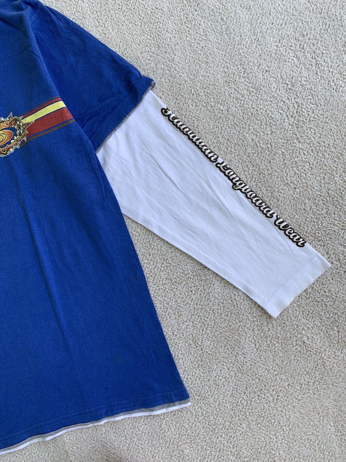 Beauty Beast × If Six Was Nine × Japanese Brand Piko Hawaiian Poem Double Layer y2k Longsleeve Size US M / EU 48-50 / 2 - 6 Thumbnail
