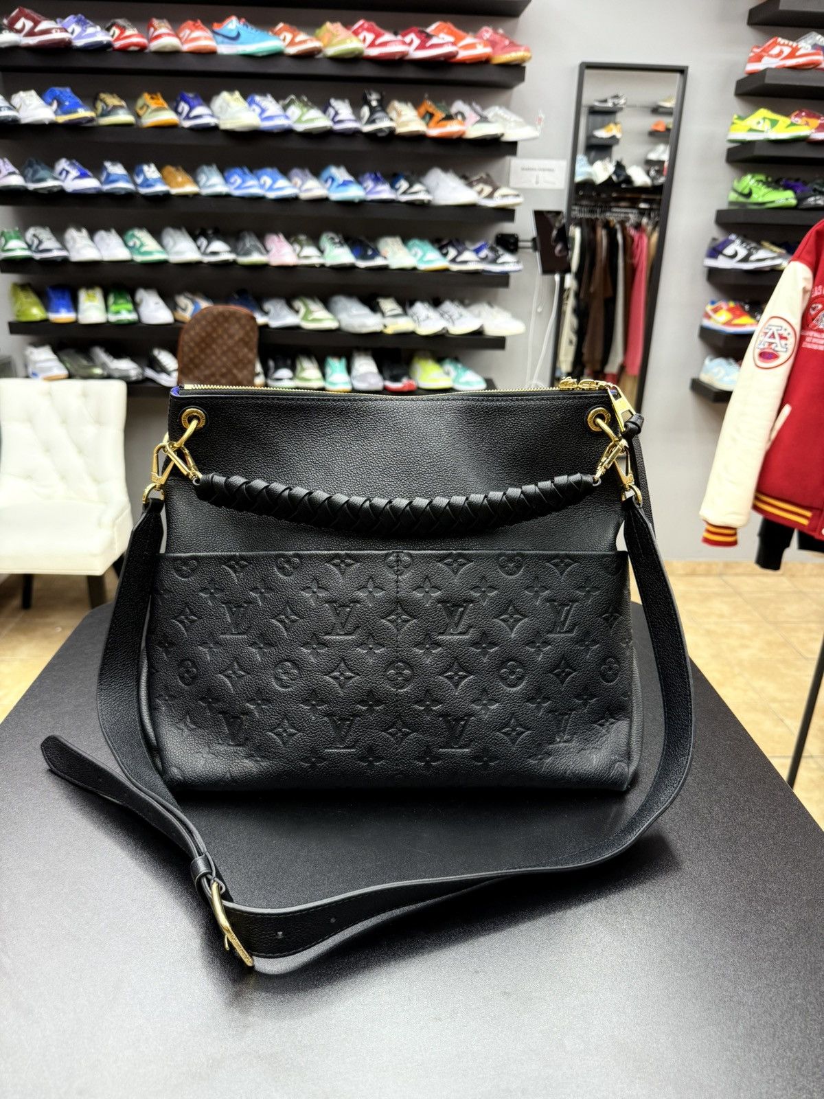 Louis Vuitton Louis Vuitton Maida Hobo Bag BLK Monogram Empreinte Leather Size ONE SIZE - 1 Thumbnail