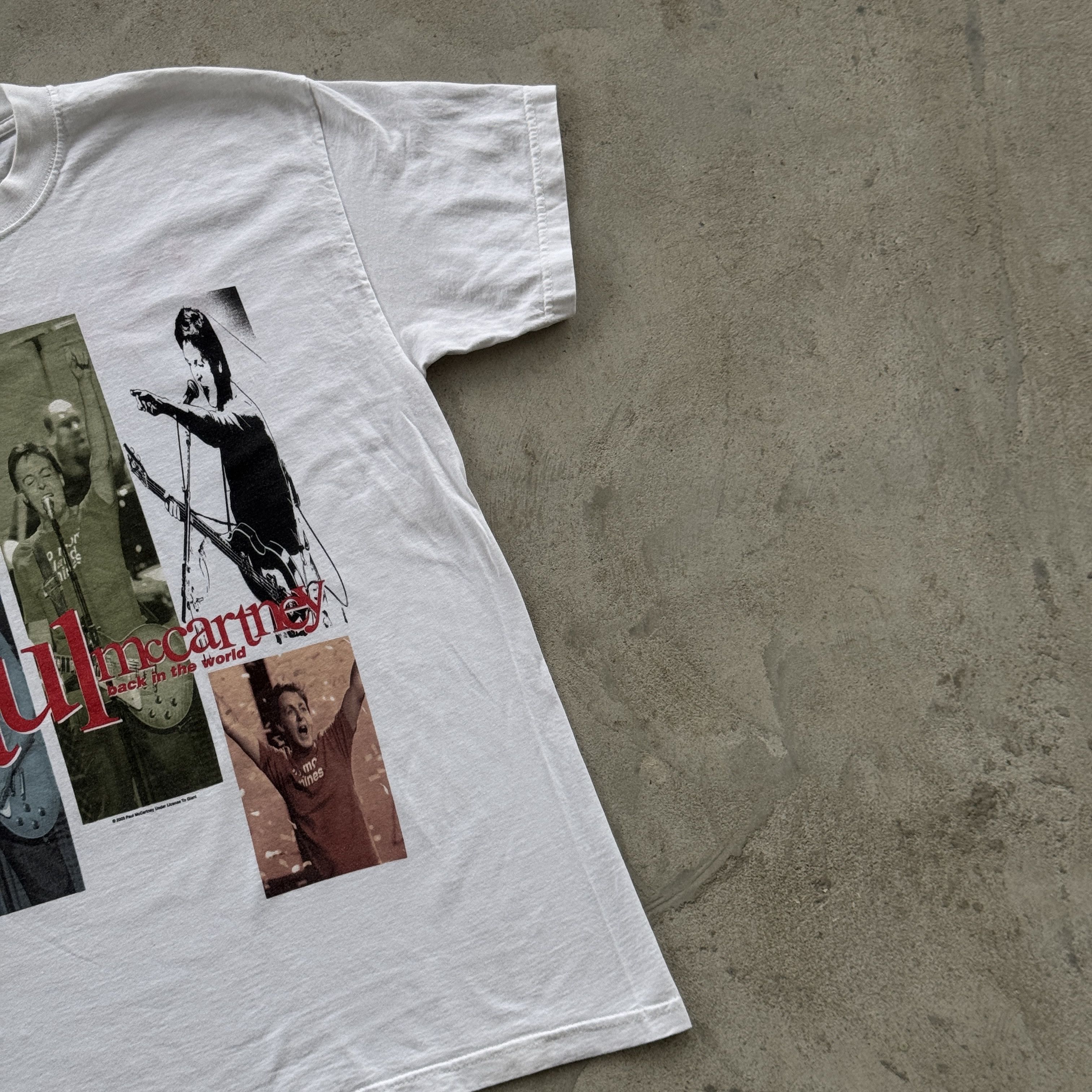 Band Tees Paul McCartney 2003 Back In The World Tour Tee M Size US M / EU 48-50 / 2 - 3 Thumbnail