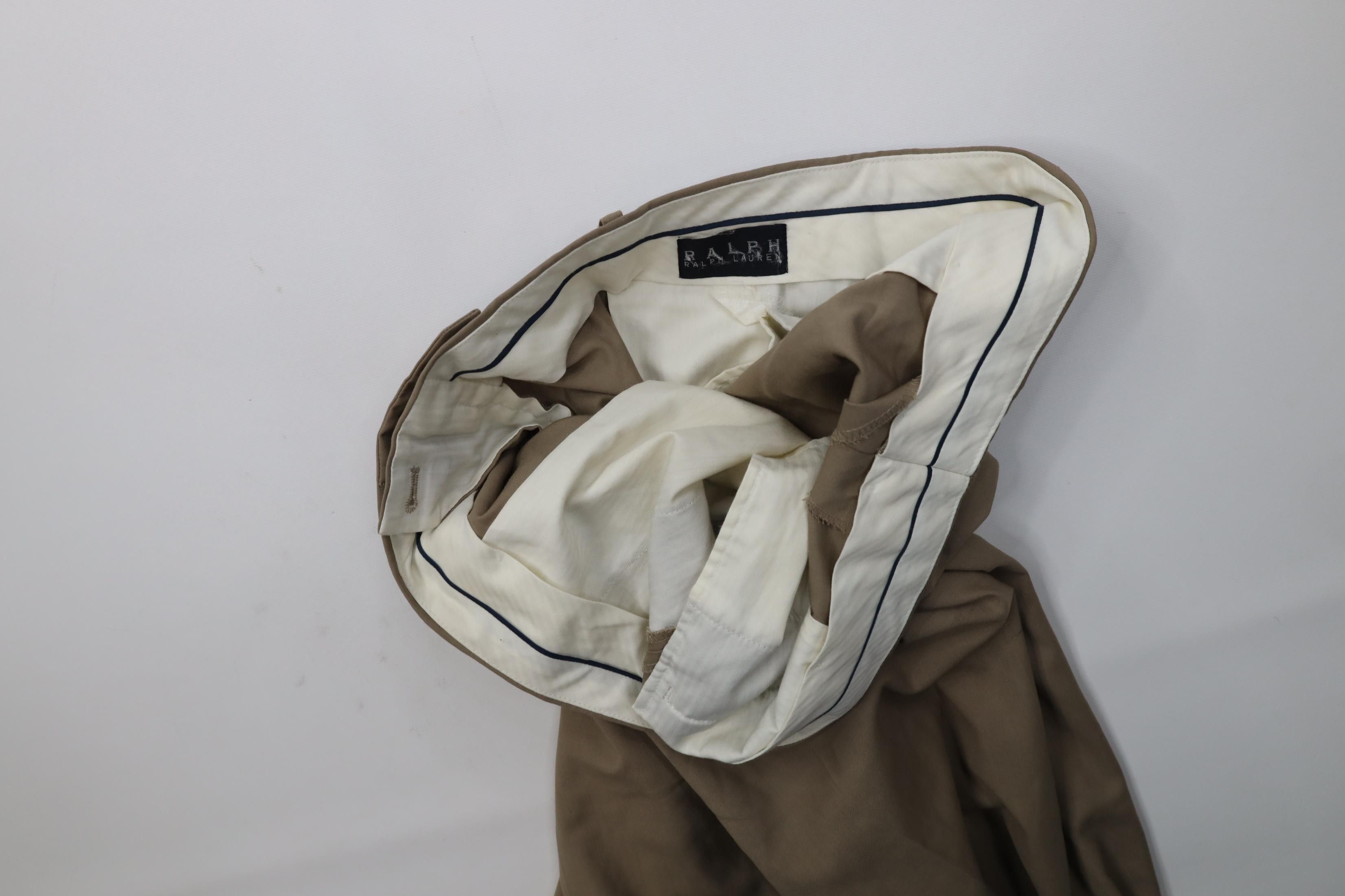 Polo Ralph Lauren Vintage 90s Ralph Lauren Distressed Wide Leg Chino Pants Size US 36 / EU 52 - 11 Thumbnail
