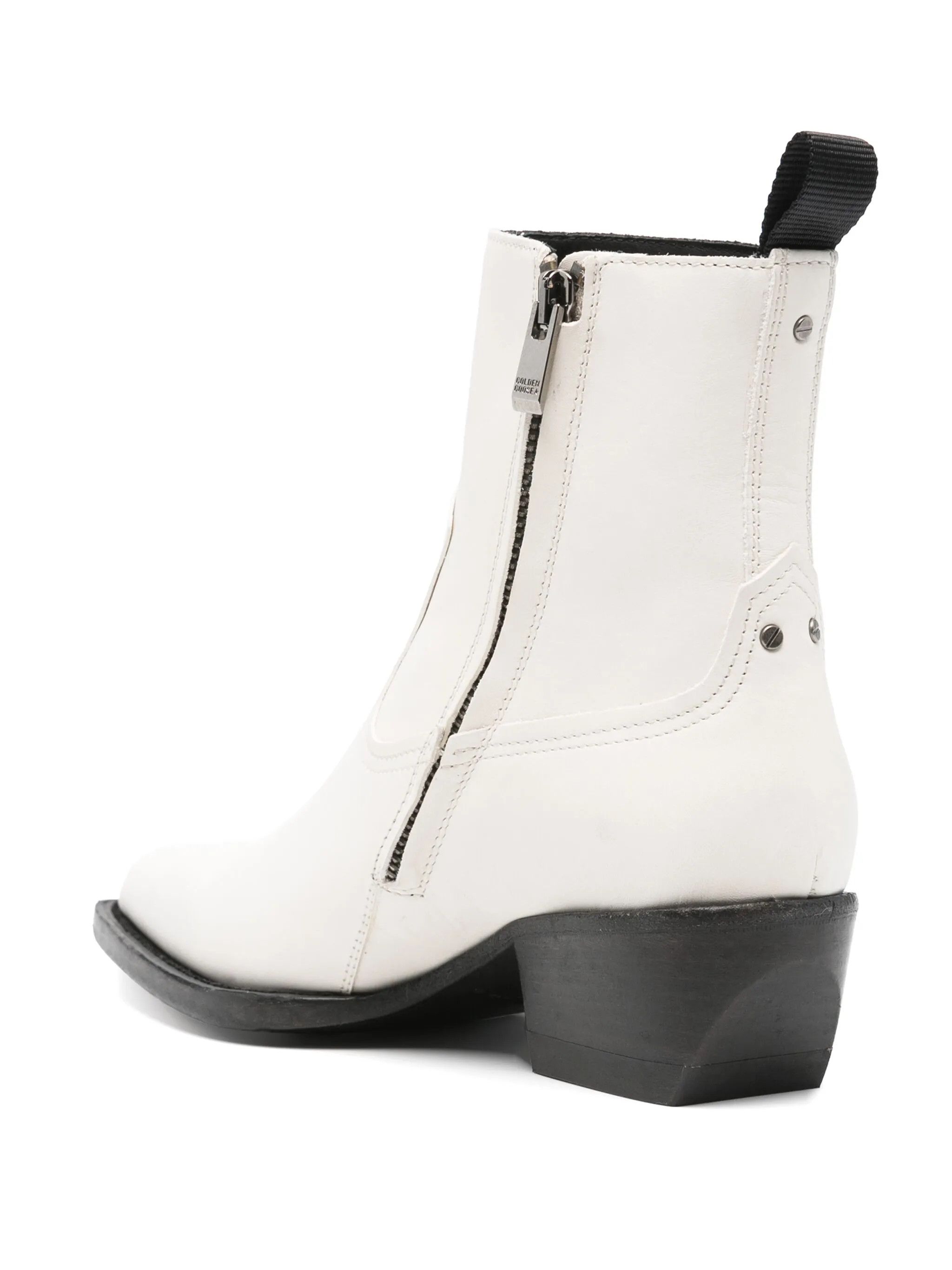 Golden Goose o1y0725 Ankle Boots in Ivory Size US 6 / IT 36 - 3 Thumbnail
