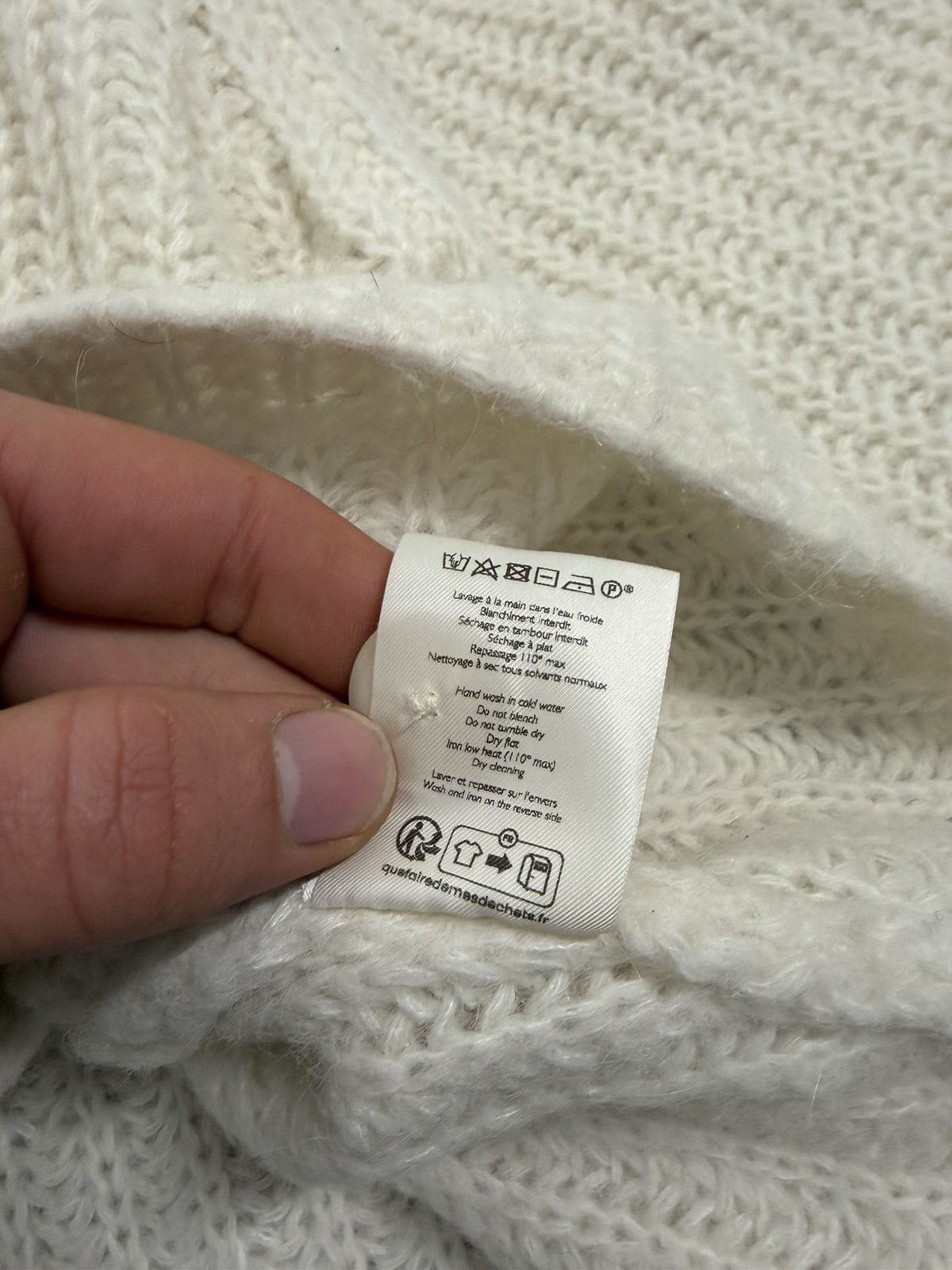 Sezane Sezane Milky Alpaca Knitted Wool Cardigan Size L / US 10 / IT 46 - 11 Thumbnail