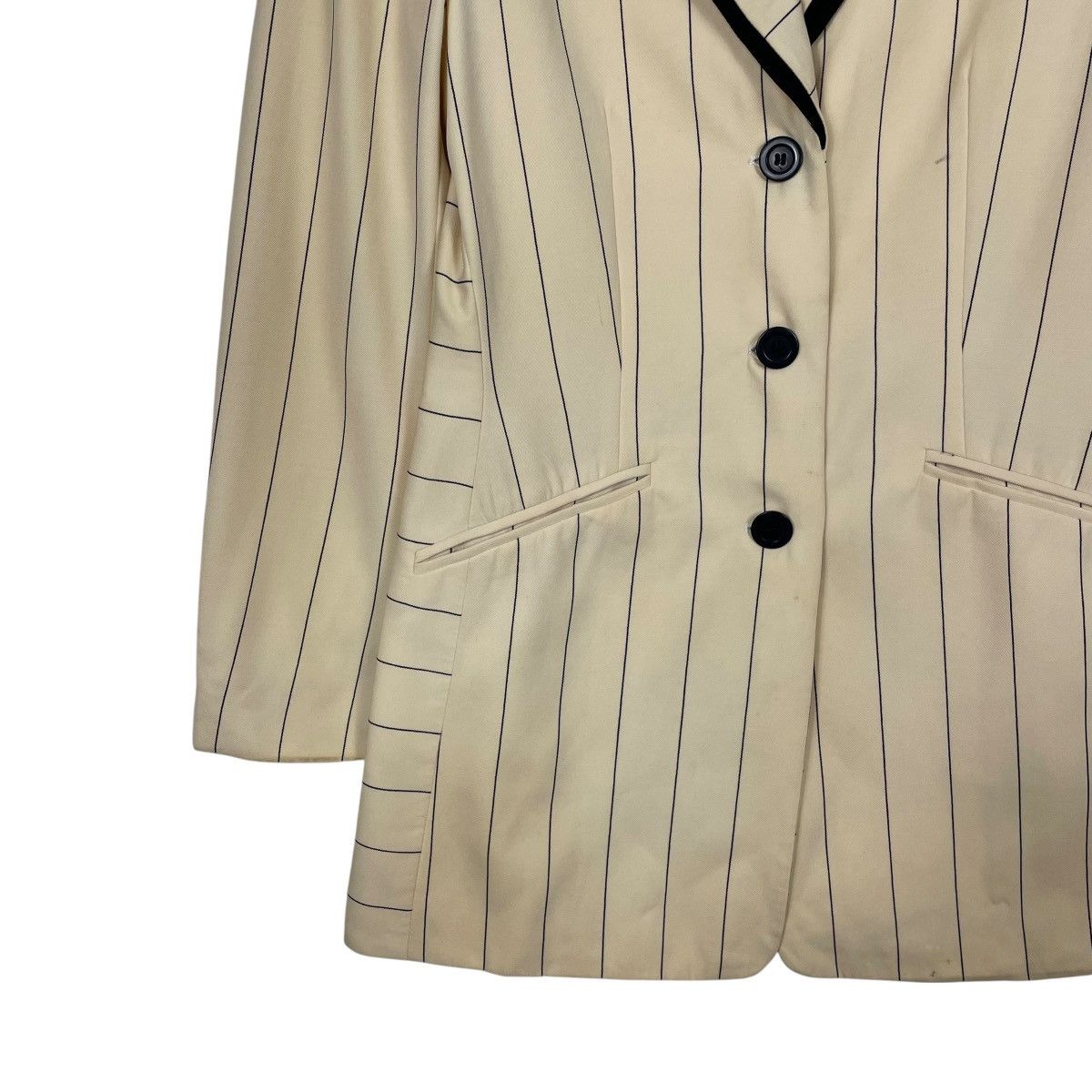 Escada Escada By Margaretha Ley Stripe Wool Jacket Size M / US 6-8 / IT 42-44 - 3 Thumbnail