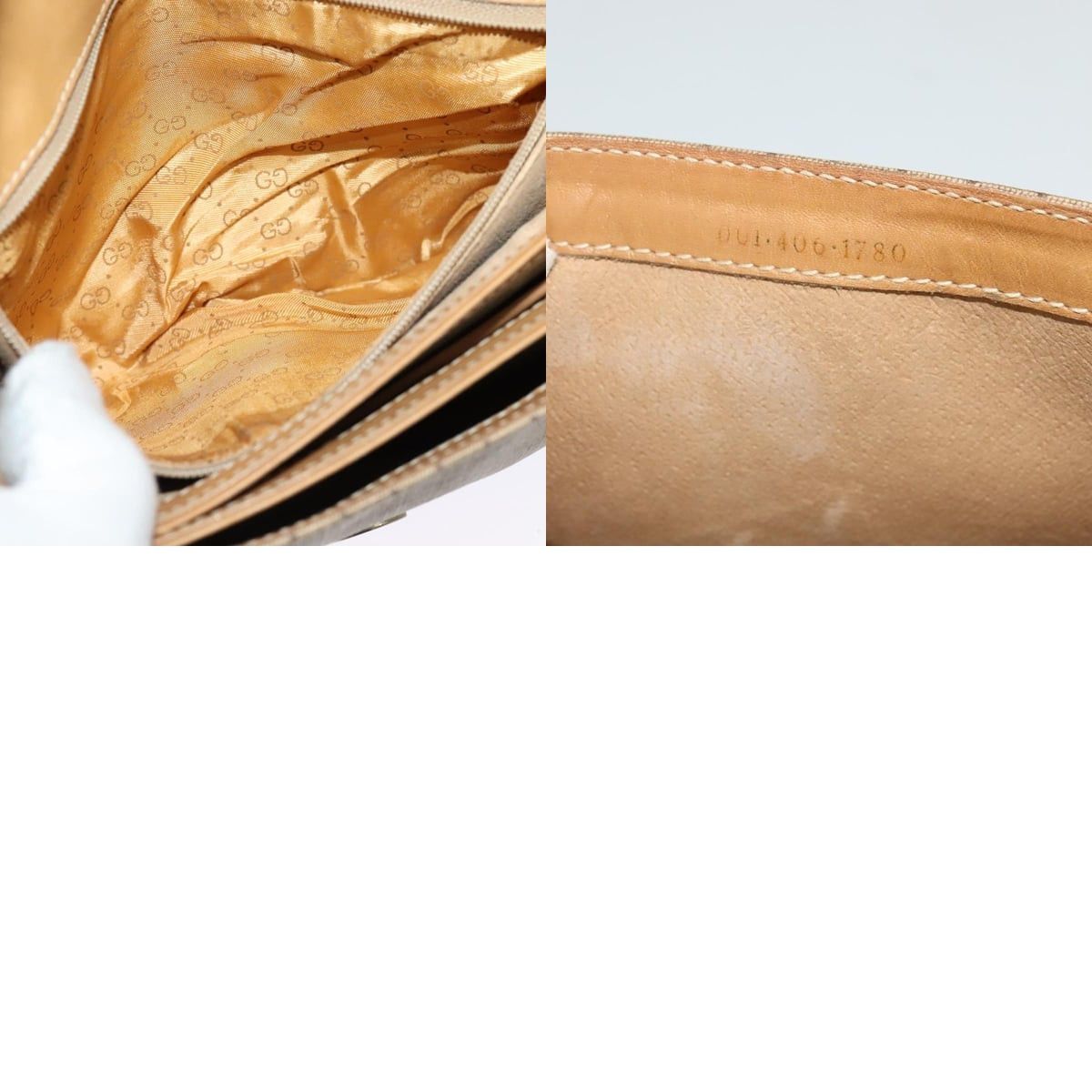 Gucci GUCCI Micro GG Supreme Shoulder Bag Pvc Beige Gold 001 406 Size ONE SIZE - 13 Thumbnail