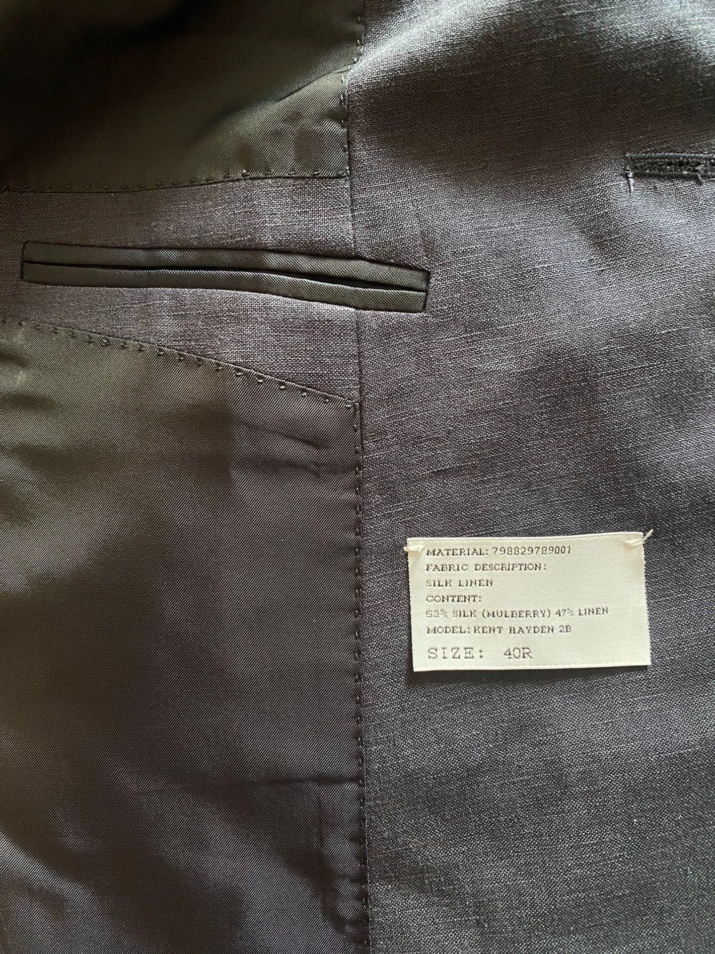 Ralph Lauren RALPH LAUREN Purple Label Hand Tailored Silk-Linen 40R Blaze Size 40R - 5 Thumbnail