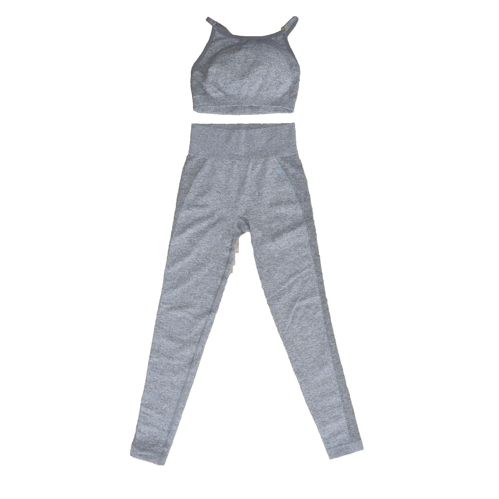 Gymshark GYMSHARK Grey Flex Sports Bra and Leggings 2 Pc Set Size S Size 26" / US 2 / IT 38 - 5 Thumbnail