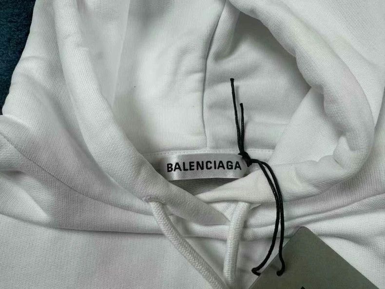 Balenciaga Balenciaga White Letter Logo Hoodie Size US XS / EU 42 / 0 - 3 Thumbnail