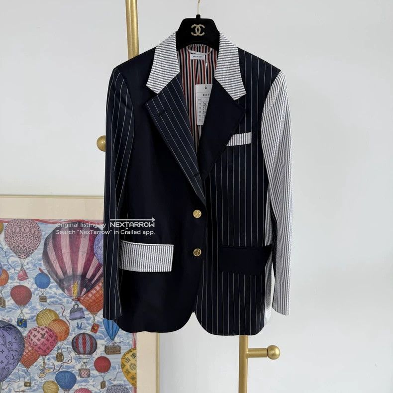 Thom Browne Thom Browne Multi Striped Colorblock Blazer Size 38 3 Size 38R - 1 Thumbnail