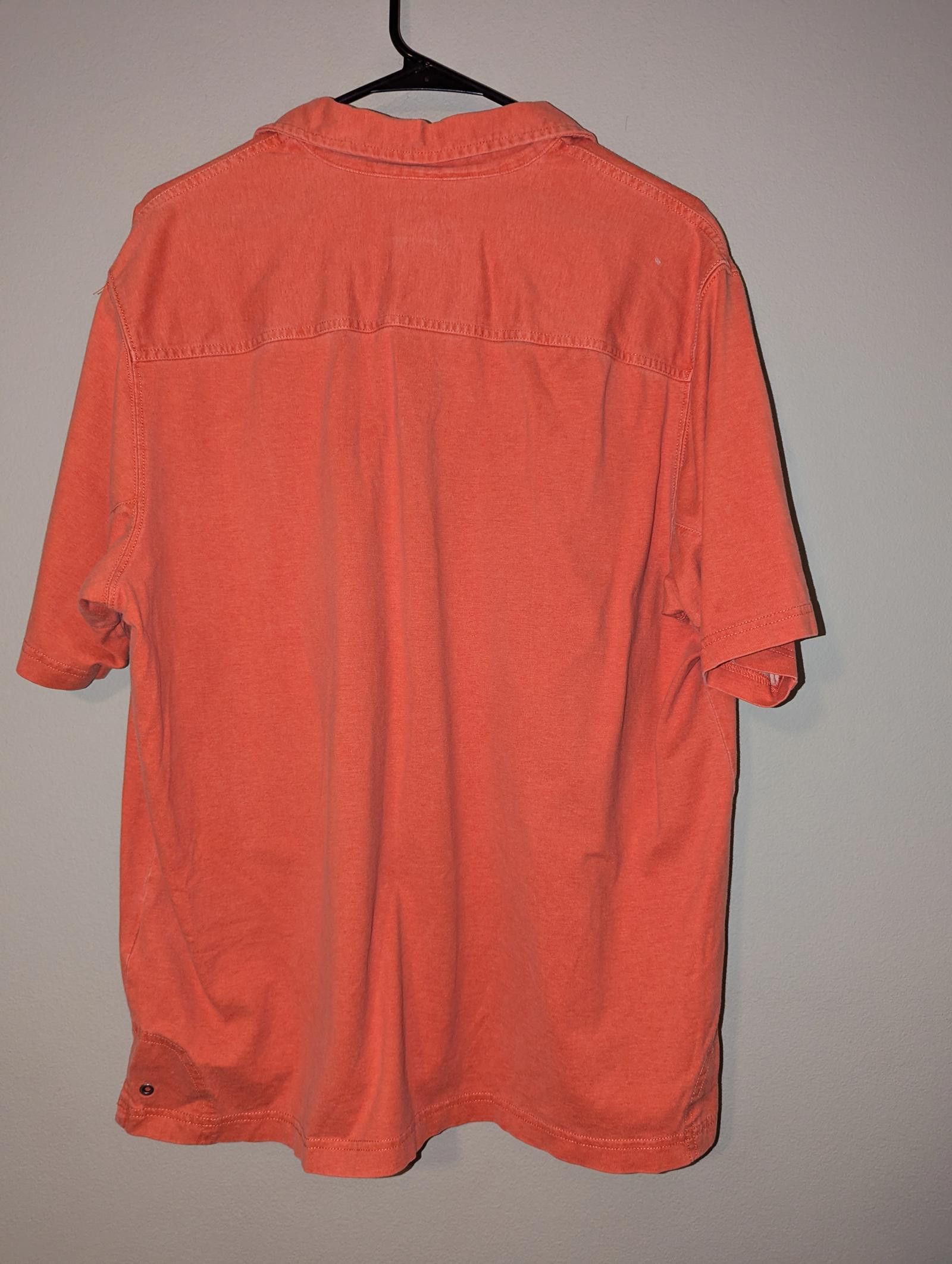 Eddie Bauer Eddie Bauer Vintage Short Sleeve Polo Shirt Large Orange Size US L / EU 52-54 / 3 - 8 Thumbnail