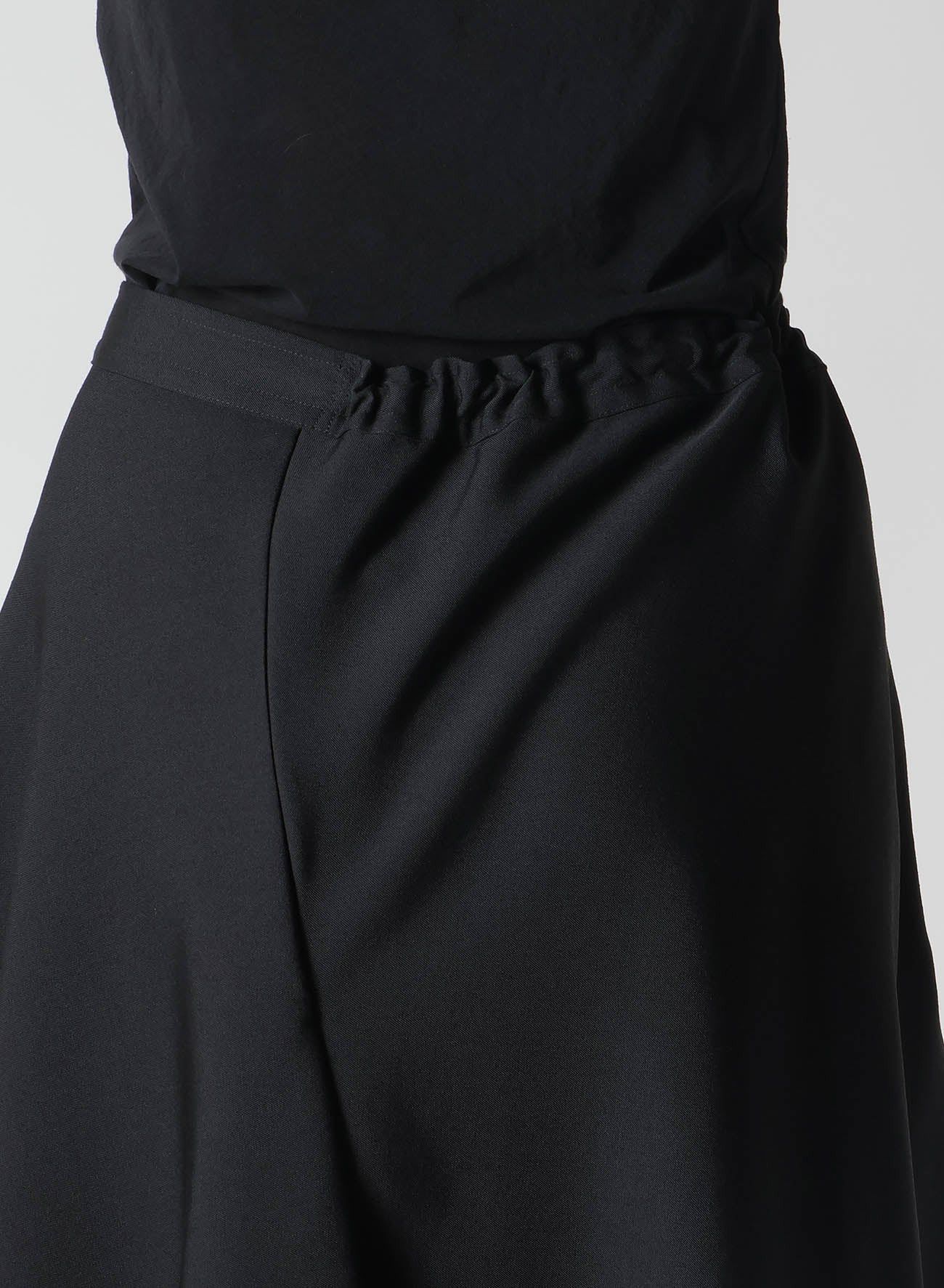 Yohji Yamamoto Yohji Yamamoto - W/Gabardine Asymmetrical R GATHERED SKIRT Size 32" / US 10 / IT 46 - 7 Thumbnail