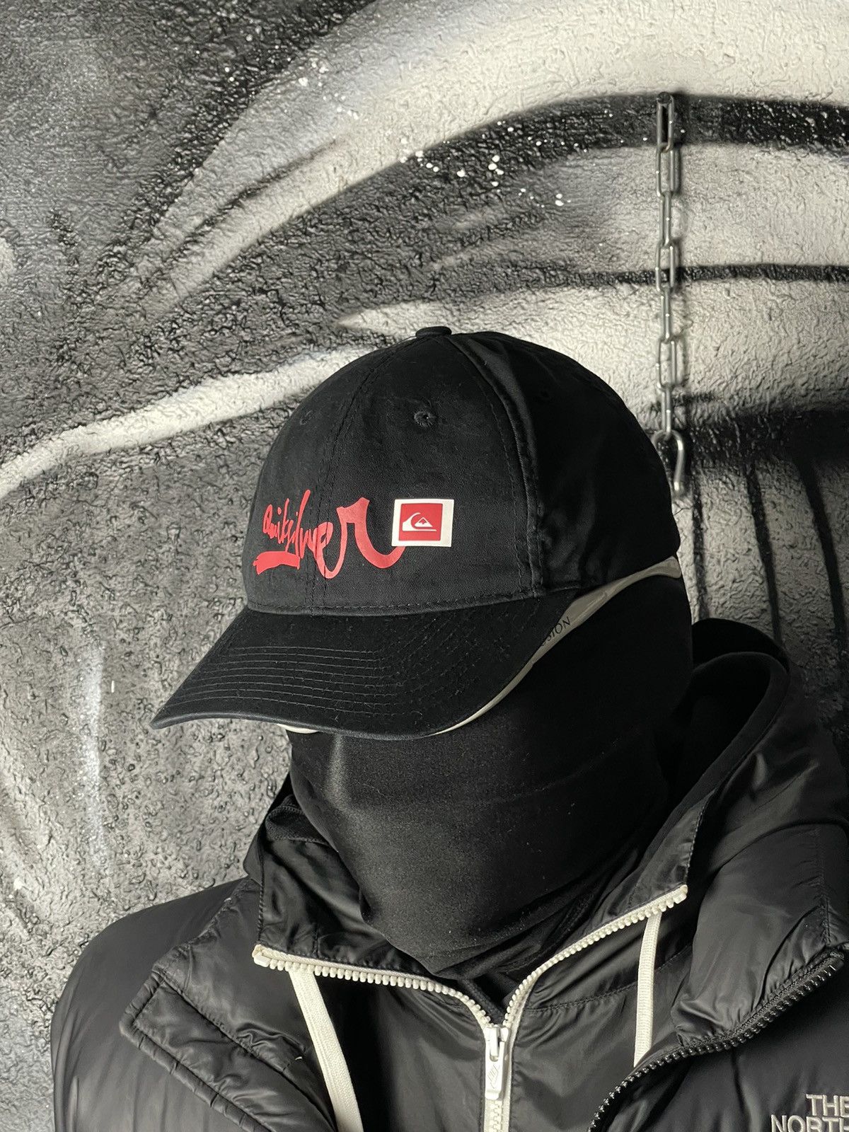 Quiksilver Quiksilver Y2K Surf Style Vintage Black Baseball Cap One Sized Fits Size ONE SIZE - 1 Thumbnail