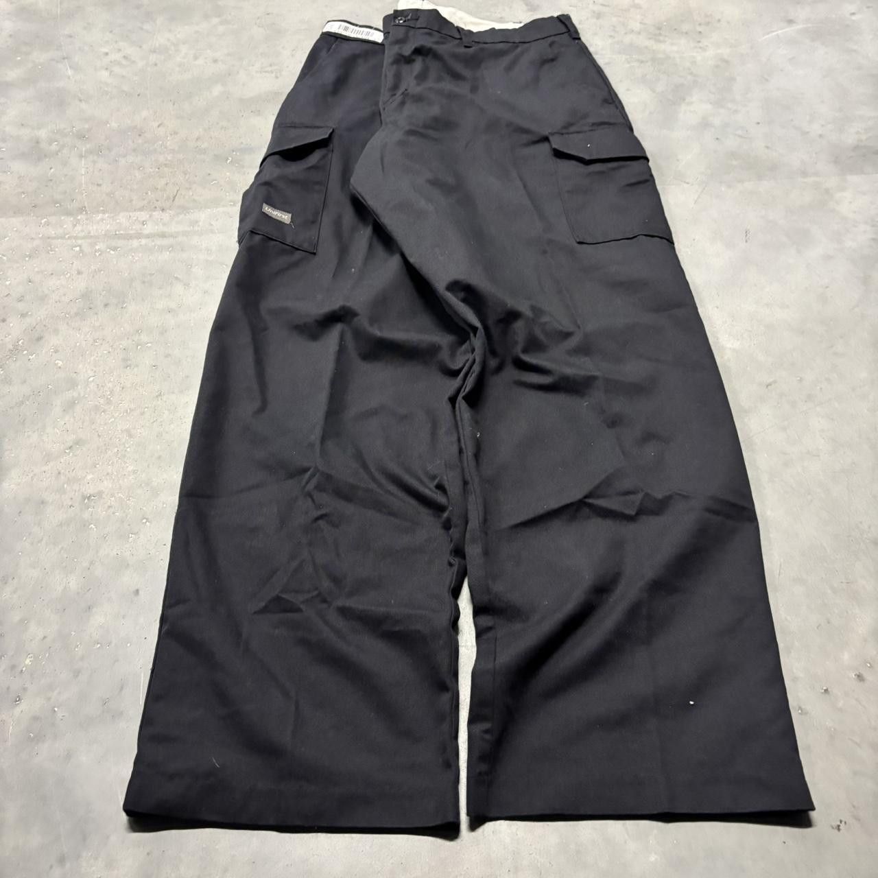 Japanese Brand × Vintage Crazy Vintage Y2K/2000a Baggy Black Streetwear Skater Cargo Pants! Size US 36 / EU 52 - 3 Thumbnail