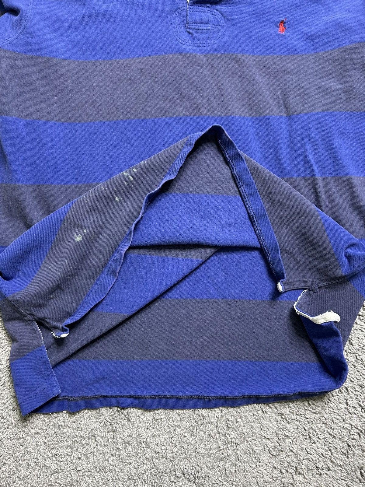 Polo Ralph Lauren Vintage 80s Polo Ralph Lauren Rugby Long Sleeve Striped Size US L / EU 52-54 / 3 - 4 Thumbnail