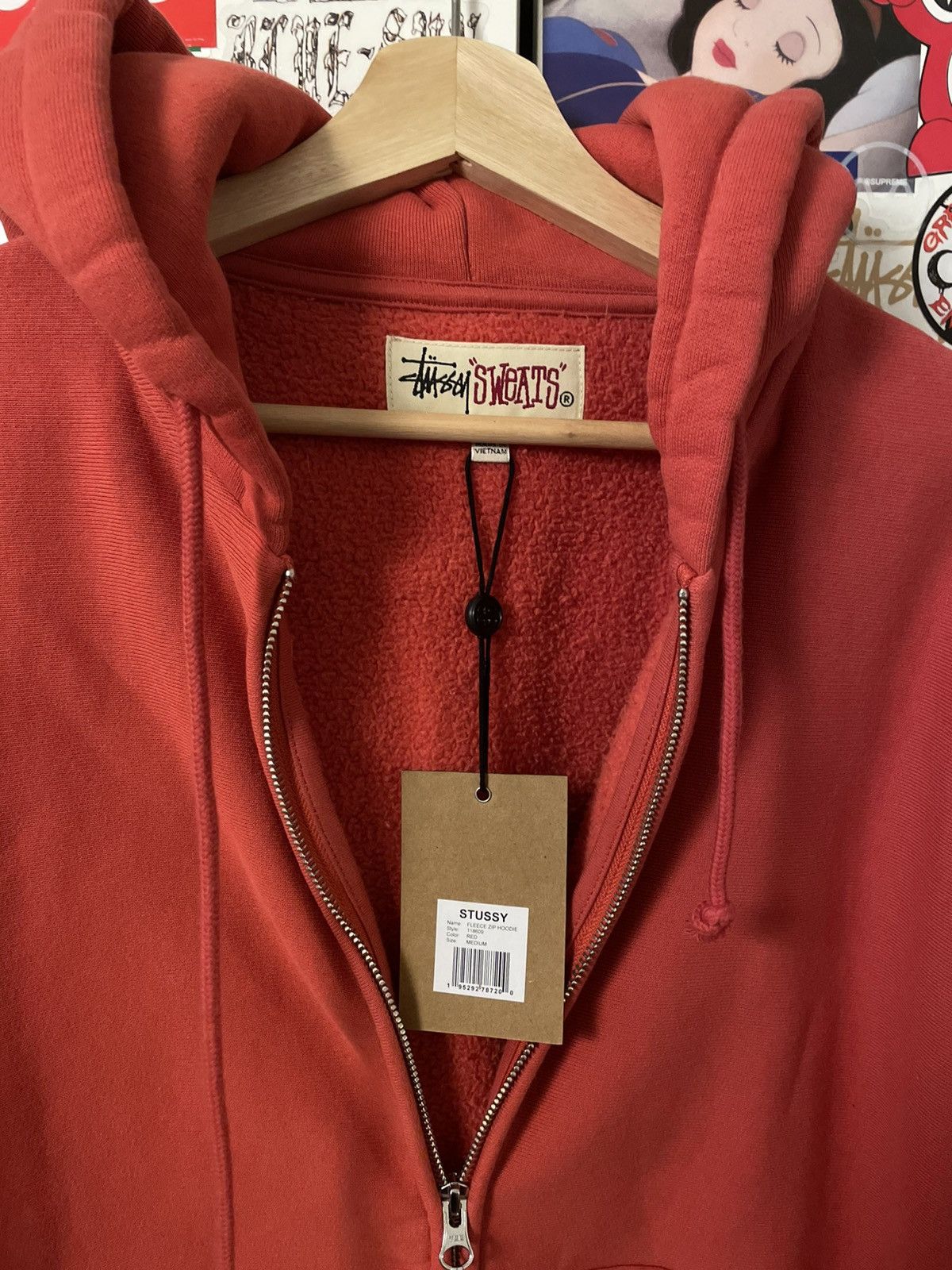 Stussy Fleece Zip Hoodie Size US M / EU 48-50 / 2 - 2 Thumbnail
