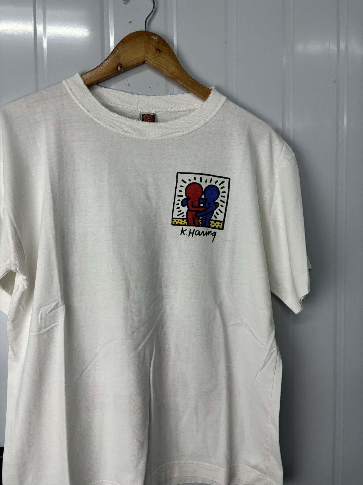 Keith Haring × Vintage RARE! Vintage 90’s Keith Haring Art Tees Size US L / EU 52-54 / 3 - 8 Thumbnail