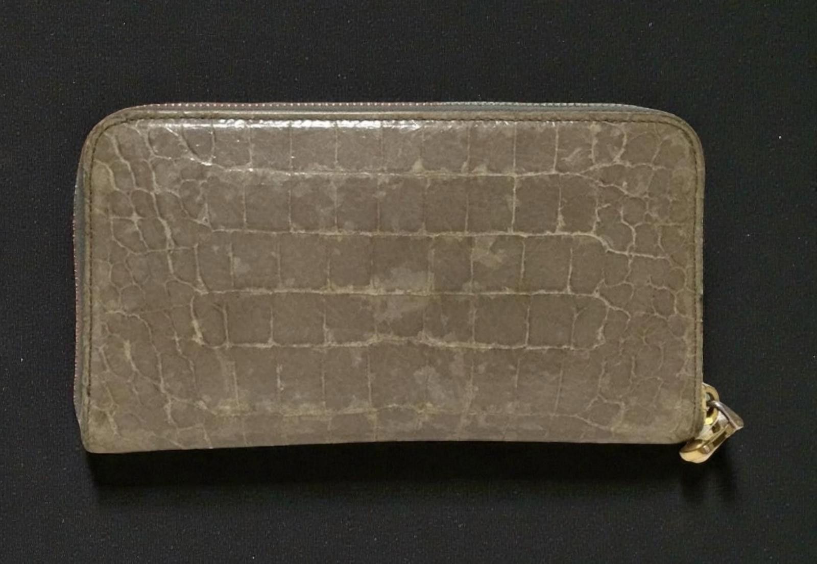 Miu Miu Miu Miu - Crocodile-Embossed Leather Wallet Size ONE SIZE - 2 Thumbnail