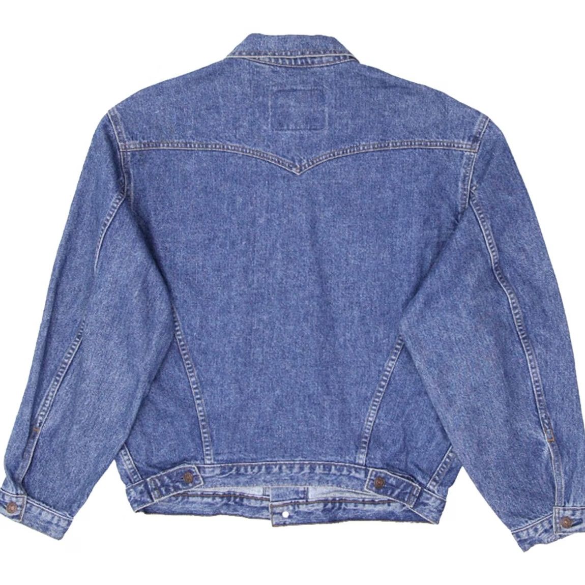 Denime VINTAGE Levi Strauss Jacket Adult Medium Blue Trucker Denim Basic Jacket Mens Size US M / EU 48-50 / 2 - 2 Thumbnail