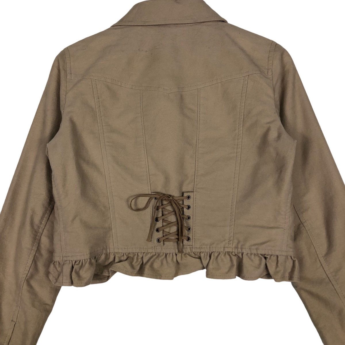 Japanese Brand 🔥Vtg Cropped Biker Jacket Bondage Parachute L’Est Rose Size US M / EU 48-50 / 2 - 9 Thumbnail