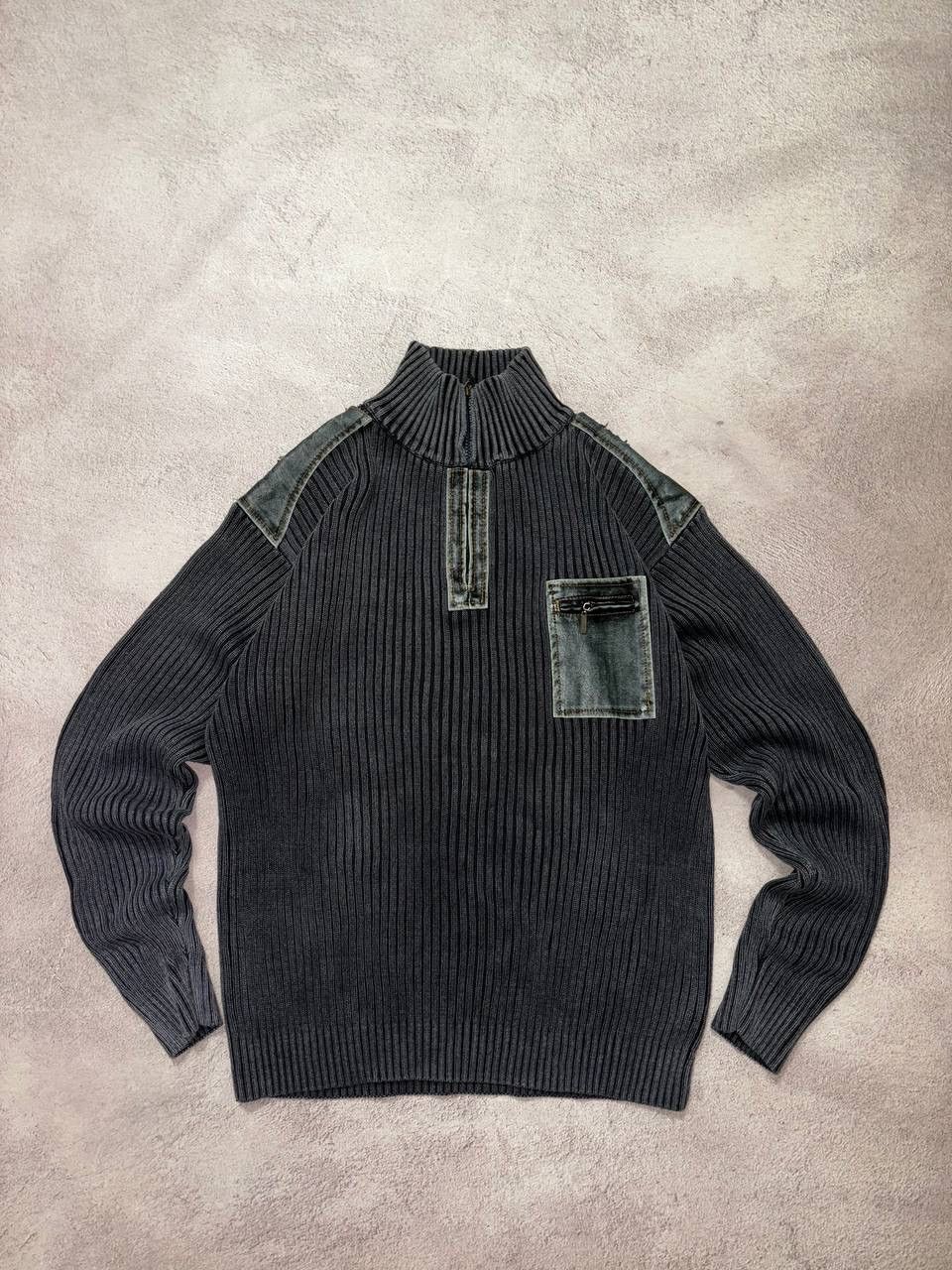 Diesel × Vintage Vintage Diesel style faded distressed sweatshirt Size US L / EU 52-54 / 3 - 2 Thumbnail
