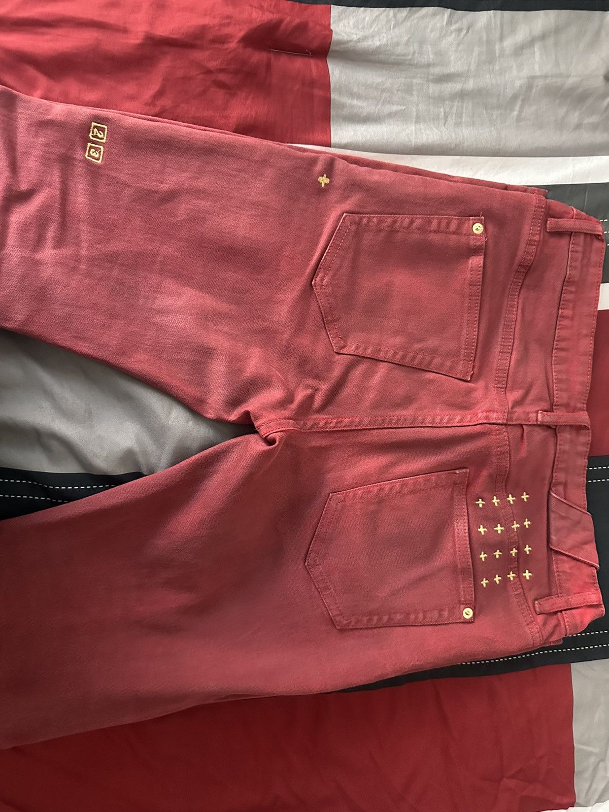 Ksubi KSUBI Red Chitch Jeans Size US 31 - 8 Thumbnail