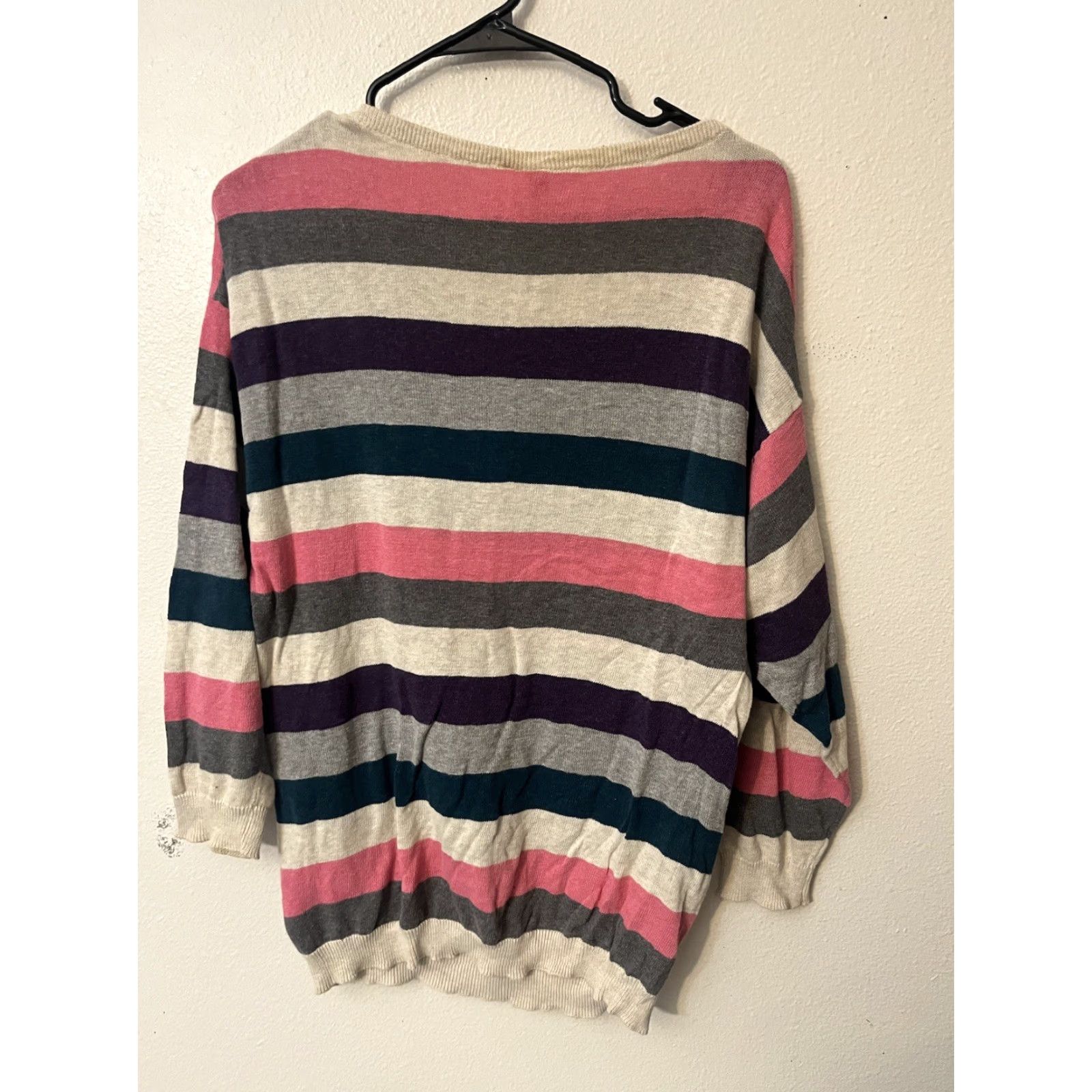 H&M H&M Divided Womens Striped Knit Sweater Round Neck Size S Multicolor Pullover Knit Lightweight Fall Winter Womens Size S / US 4 / IT 40 - 3 Thumbnail