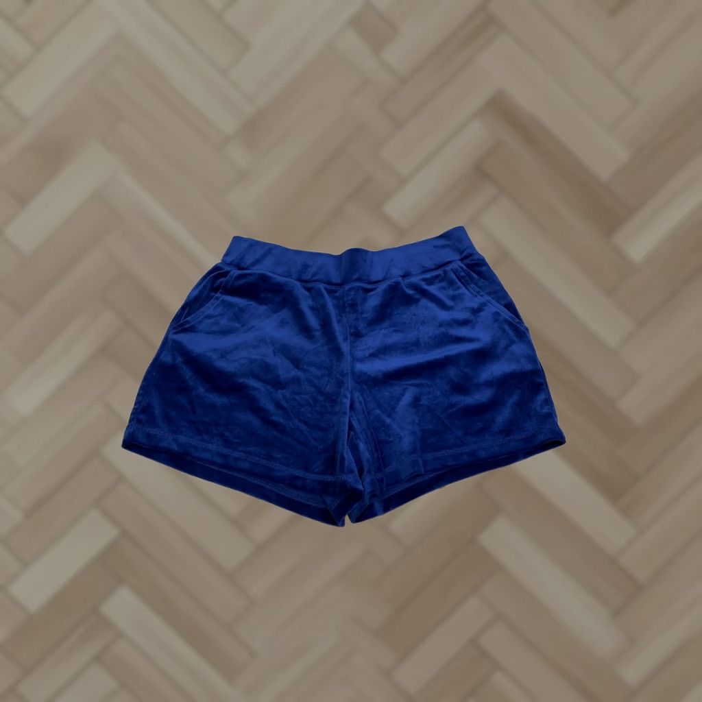 Juicy Couture Juicy Couture Velour Track Shorts Women M Blue Rhinestone Y2K 13173 Size 32" / US 10 / IT 46 - 1 Thumbnail