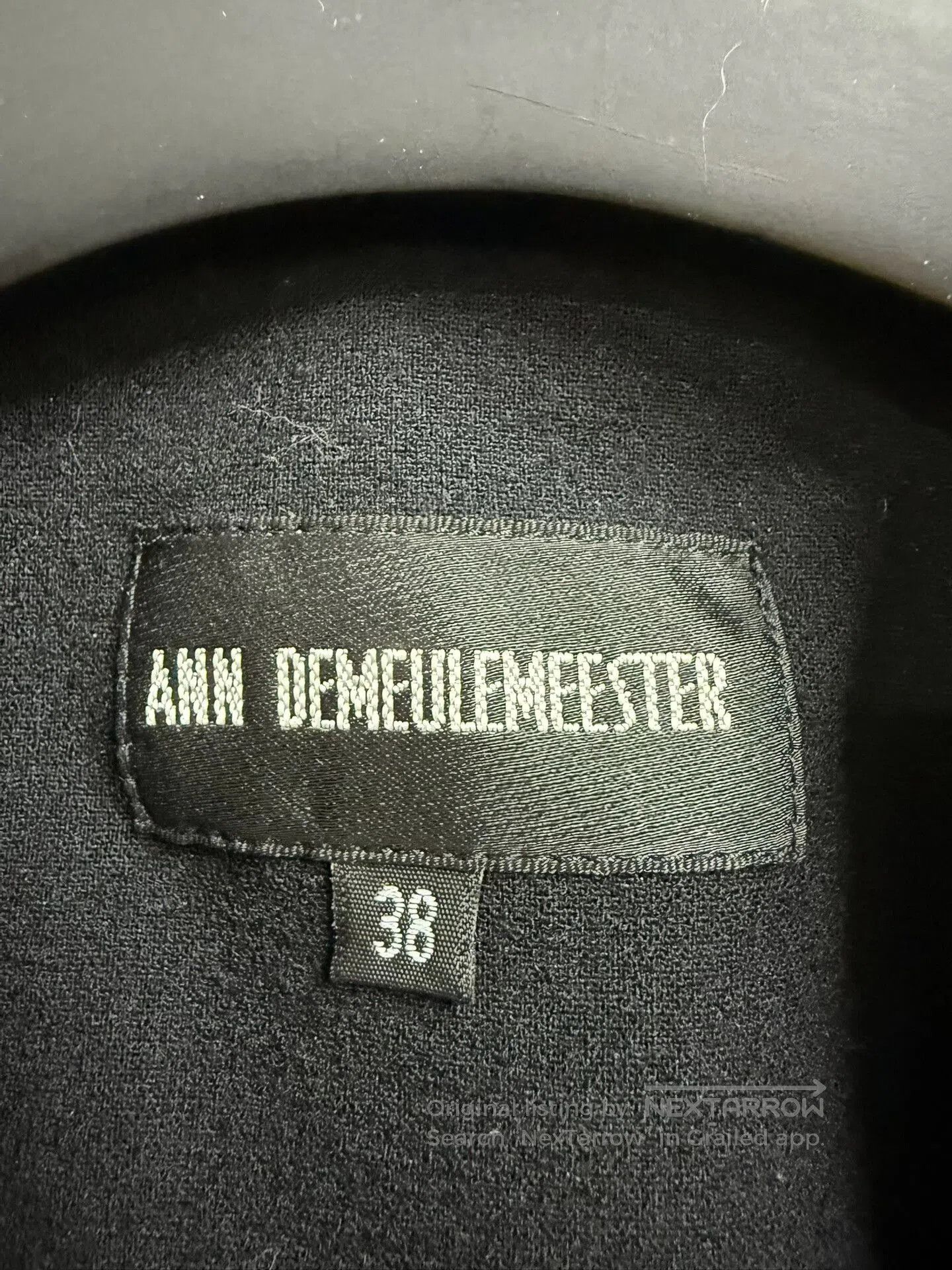 Ann Demeulemeester Elegant Black Ruched Sleeve Blazer. Size US S / EU 44-46 / 1 - 4 Thumbnail