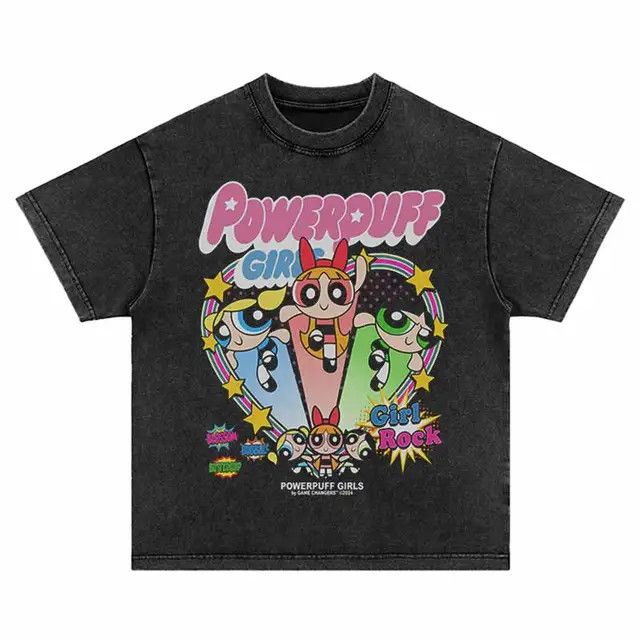 Anime × Japanese Brand Streetwear Anime Cartoon Powerpuff Girls Size US XXL / EU 58 / 5 - 1 Thumbnail