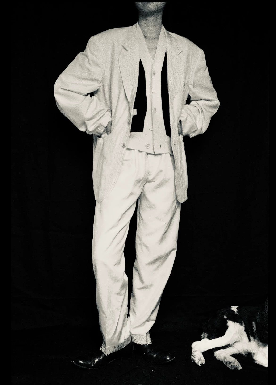 Yohji Yamamoto Yohji Yamamoto 1995ss Bukowski Sashiko Silk Suit (M-L) Size US M / EU 48-50 / 2 - 1 Thumbnail