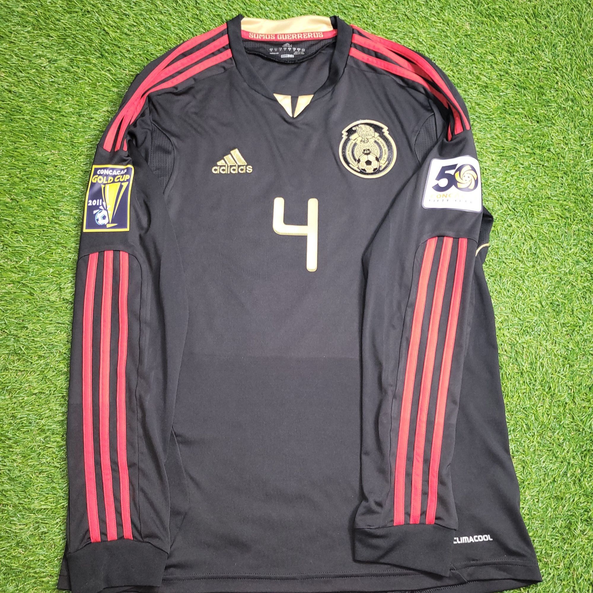 Adidas Marquez Mexico 2011 GOLD CUP FINAL Soccer Away Jersey M Size US M / EU 48-50 / 2 - 2 Thumbnail