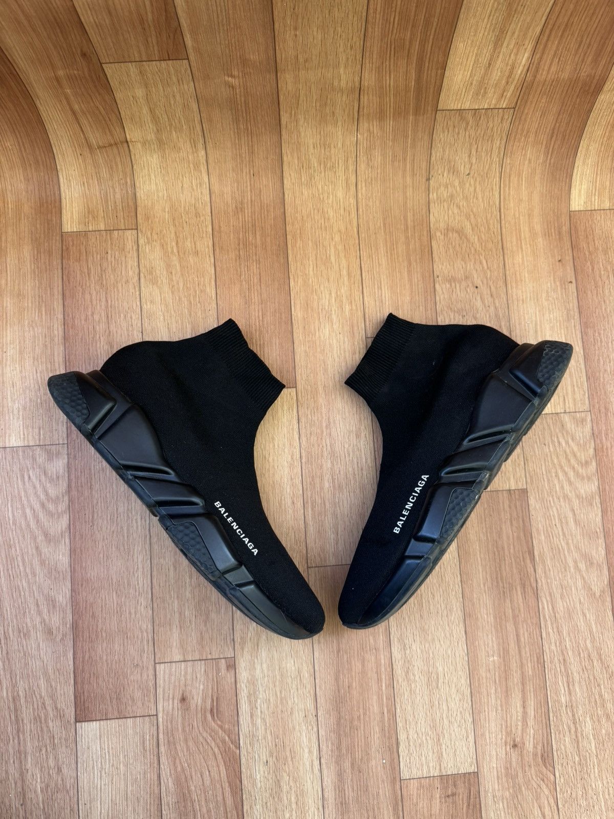 Balenciaga Balenciaga All Black Socks Trainers Size US 8 / EU 41 - 7 Thumbnail